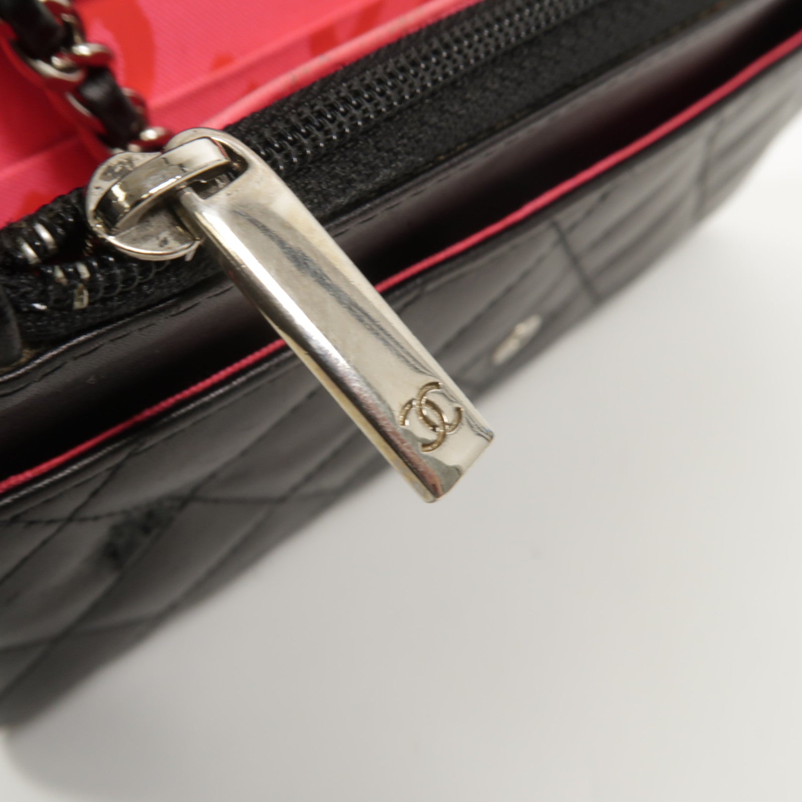 CHANEL 牛皮皮革Cambon Wallet On Chain鏈帶肩背袋