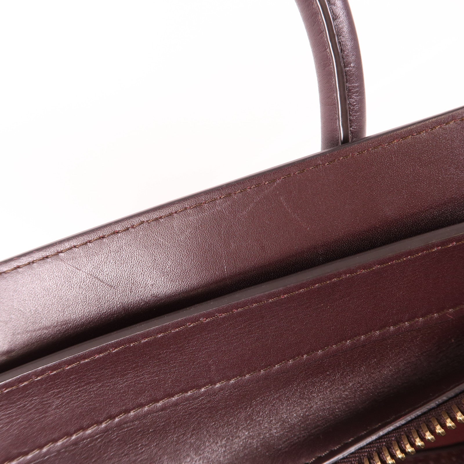 CELINE 牛皮皮革Mini Luggage金扣手挽袋