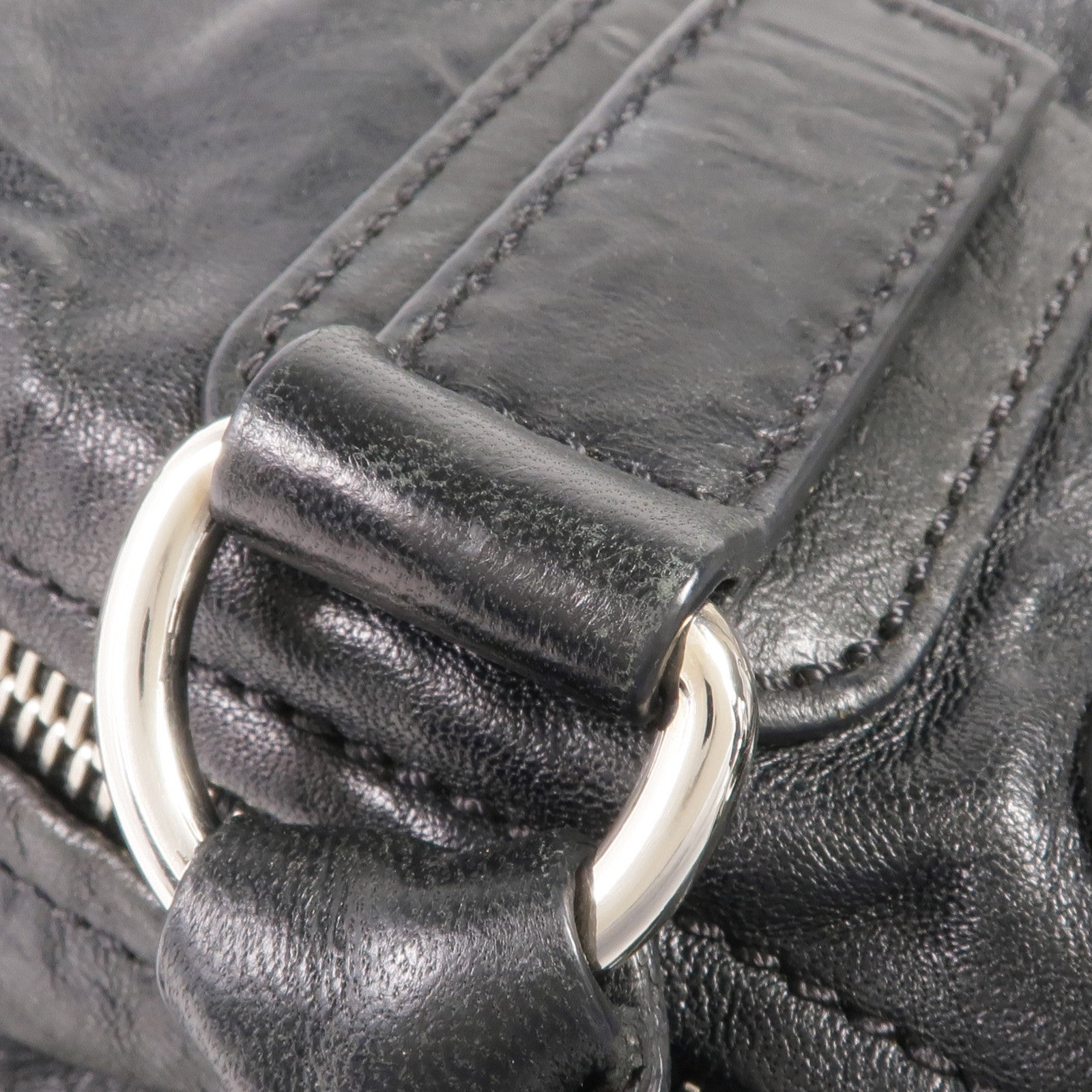 GIVENCHY 牛皮皮革Pandora Medium銀扣手挽肩背兩用袋