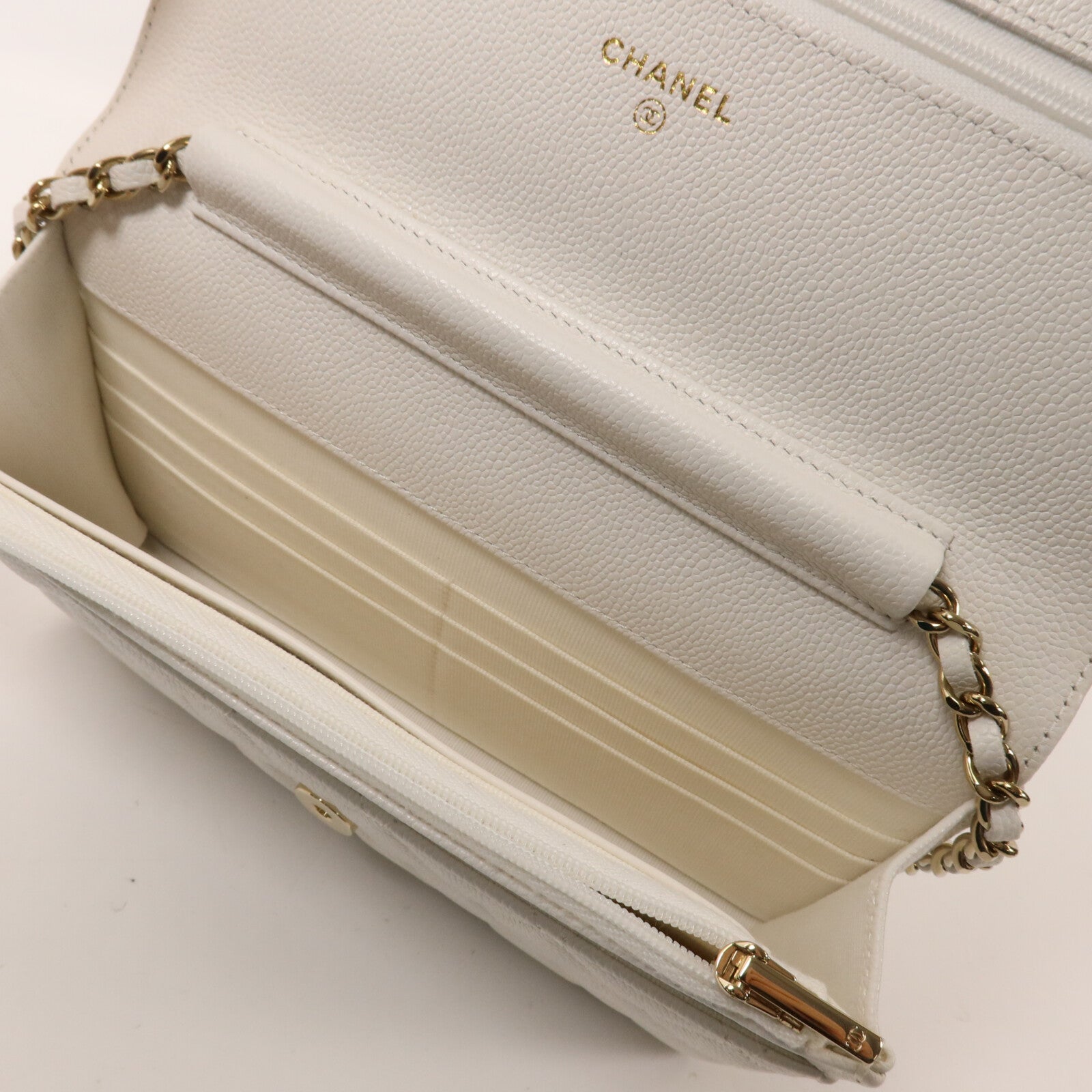 CHANEL 牛皮皮革Wallet On Chain鏈帶肩背袋