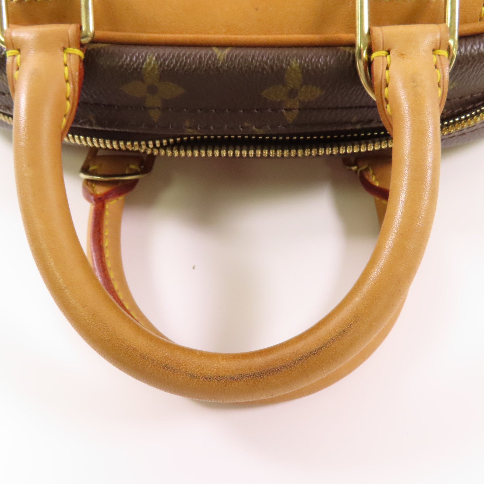 LOUIS VUITTON Monogram Trouville金扣手挽袋棕色