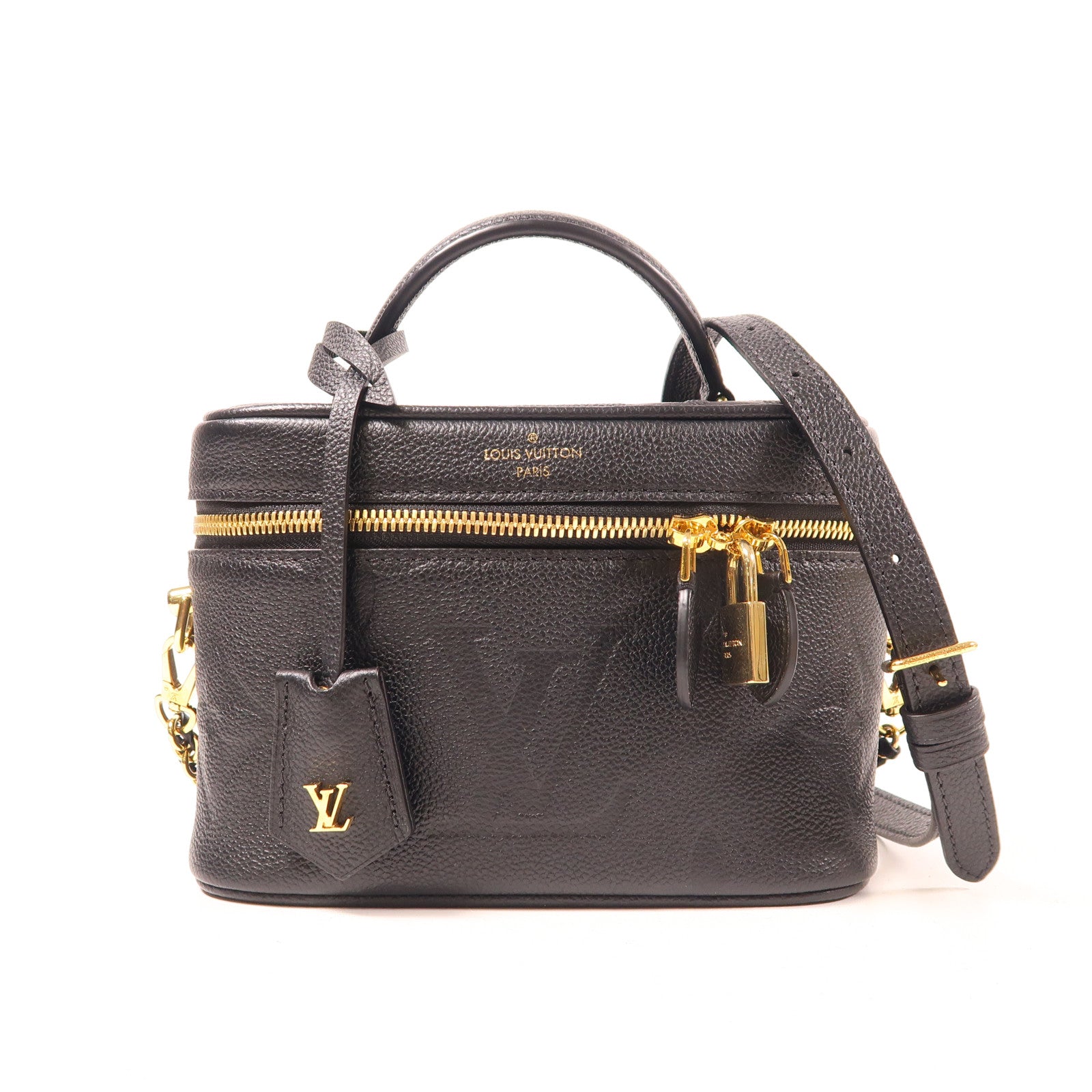 LOUIS VUITTON Monogram Empreinte Vanity Case金扣肩背袋