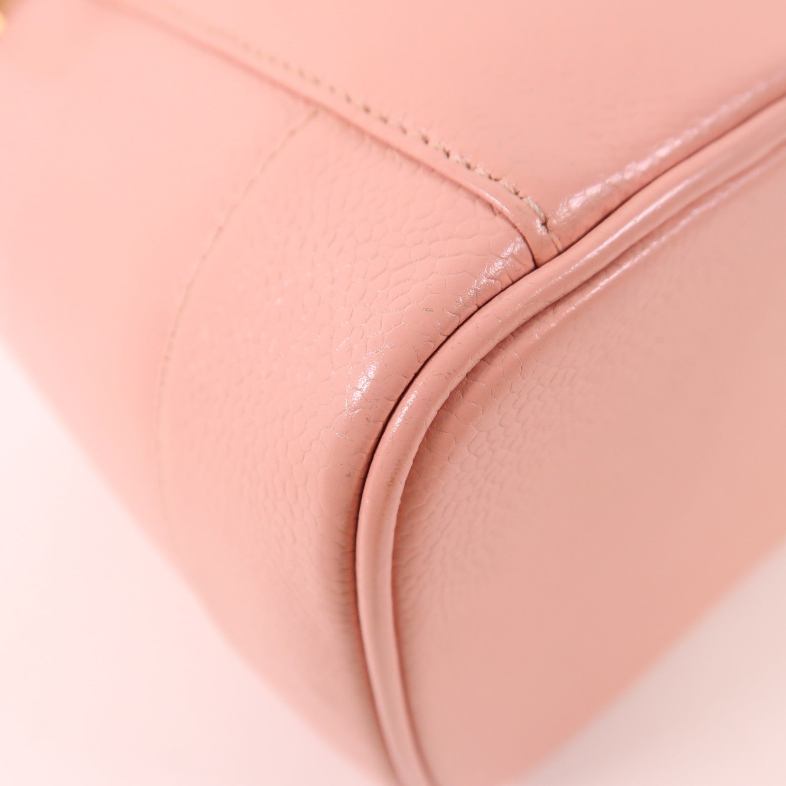 CHANEL 牛皮皮革Vintage Vanity Bag金扣手挽袋