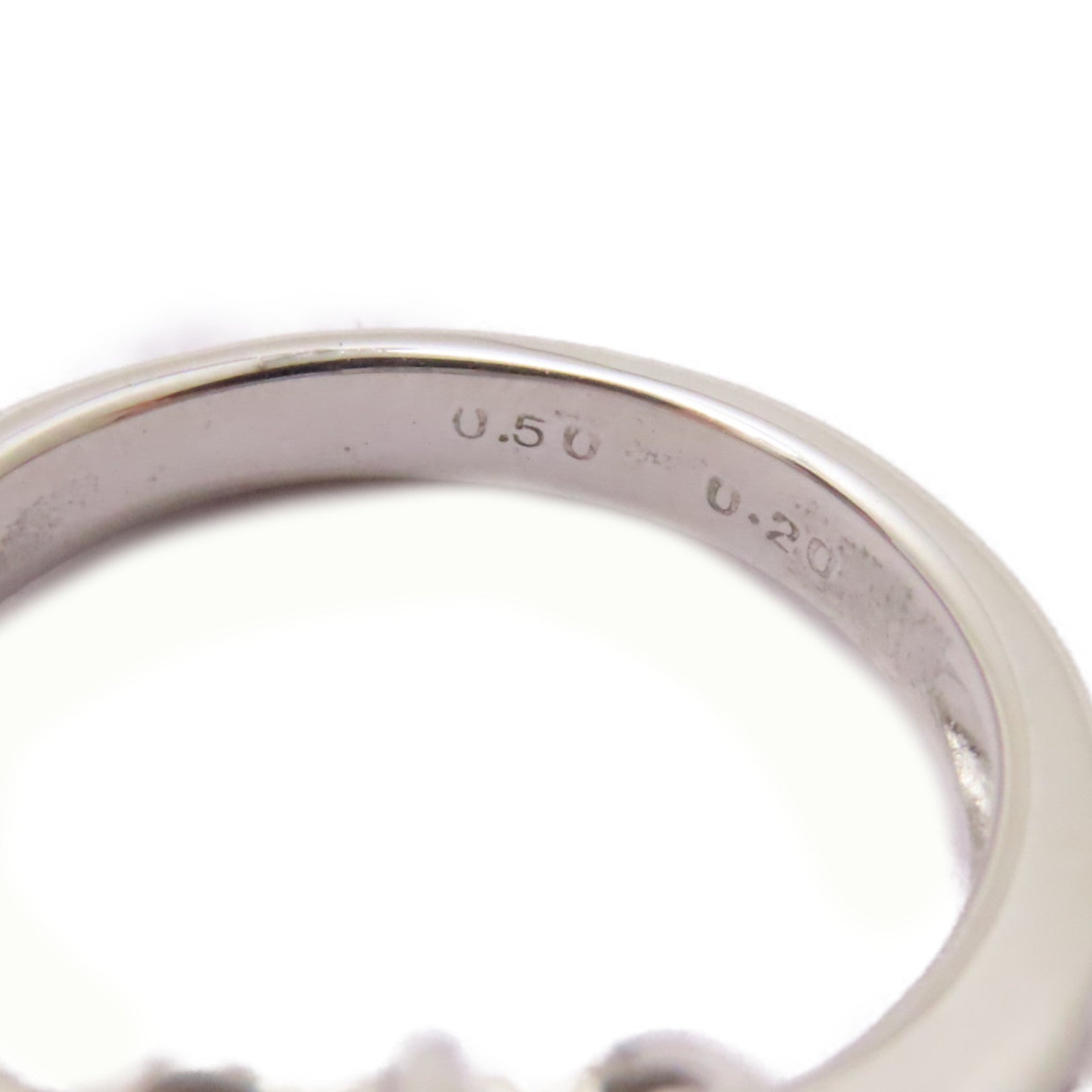 JEWELRY 【激減優惠】18K白金0.5ct鑽石/0.2ct鑽石Diamond Ring戒指US#5.25