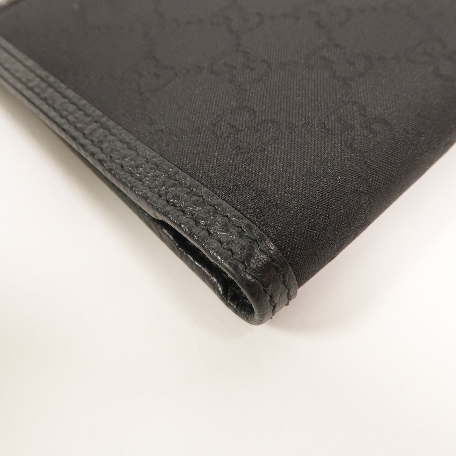 GUCCI 尼龍/牛皮皮革GG Bifold Wallet錢包