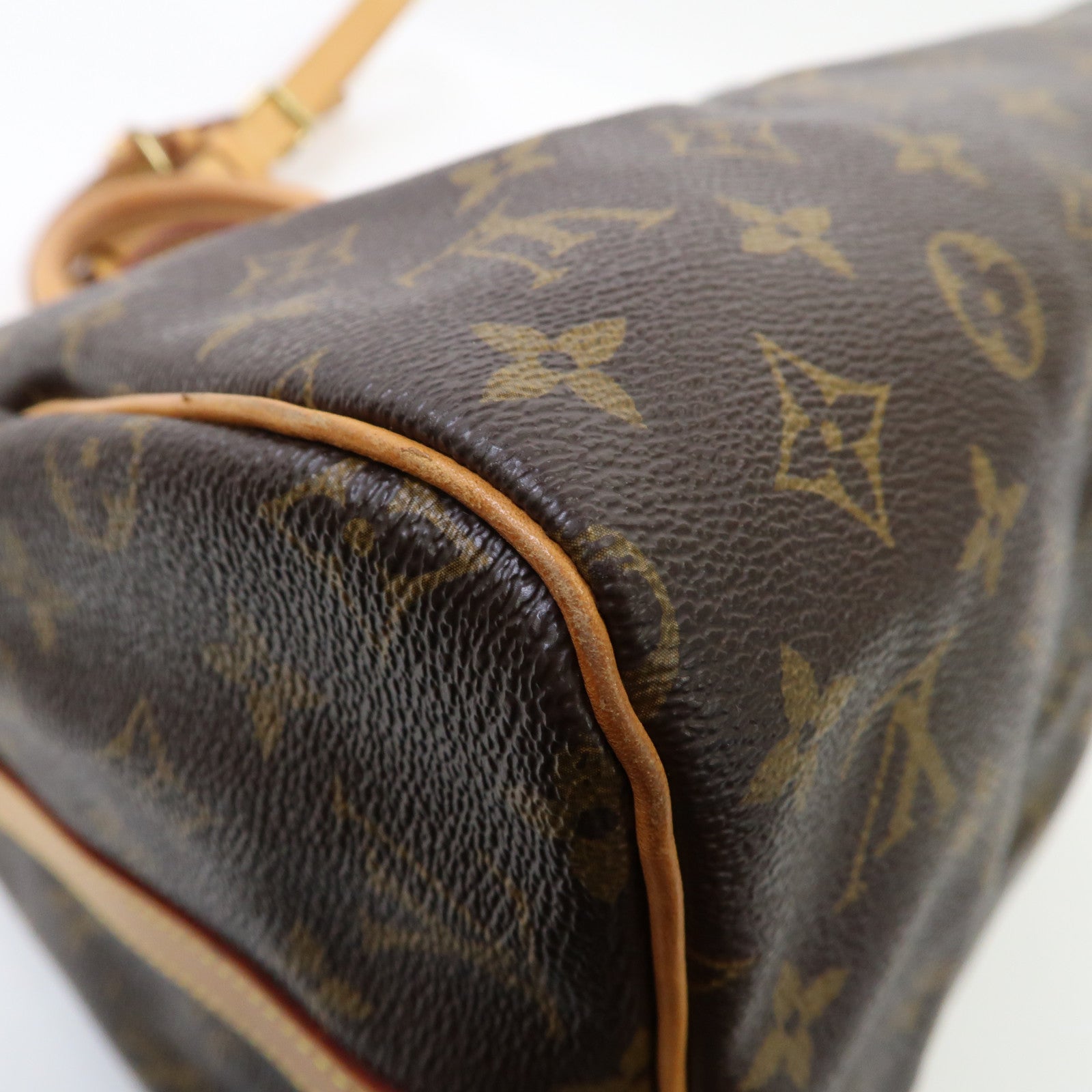 LOUIS VUITTON Monogram Speedy Bandouliere 30金扣手挽肩背兩用袋啡色