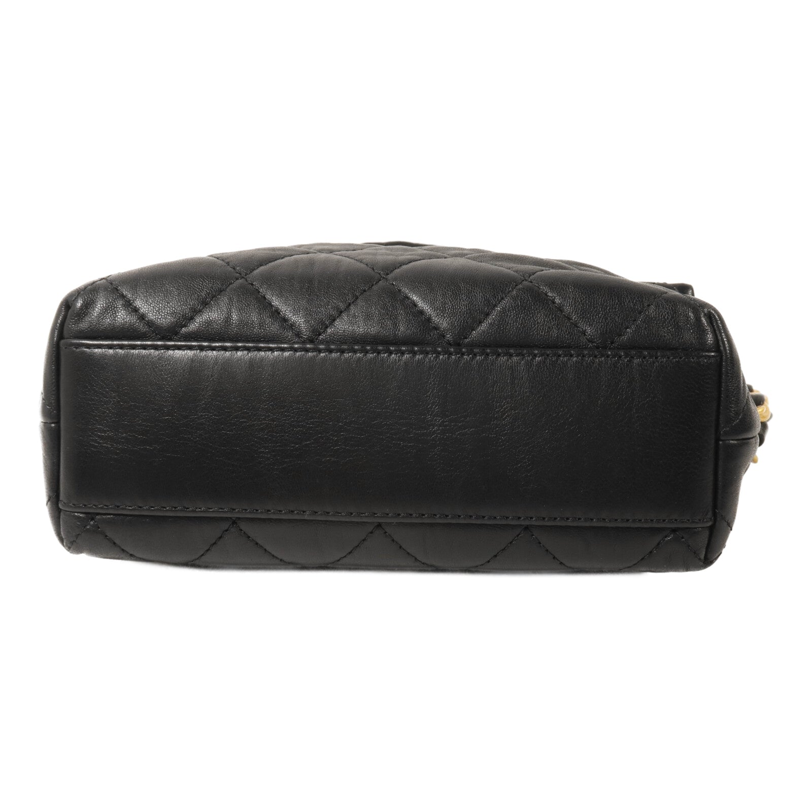 CHANEL 羊皮皮革Hobo Bag鏈帶手挽肩背兩用袋