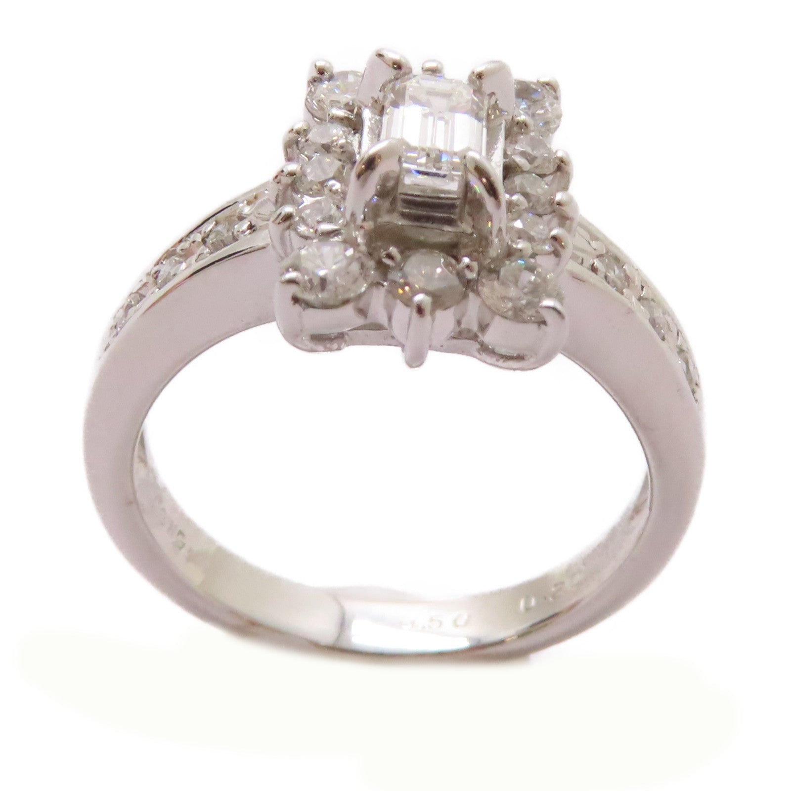 JEWELRY 【激減優惠】18K白金0.5ct鑽石/0.2ct鑽石Diamond Ring戒指US#5.25
