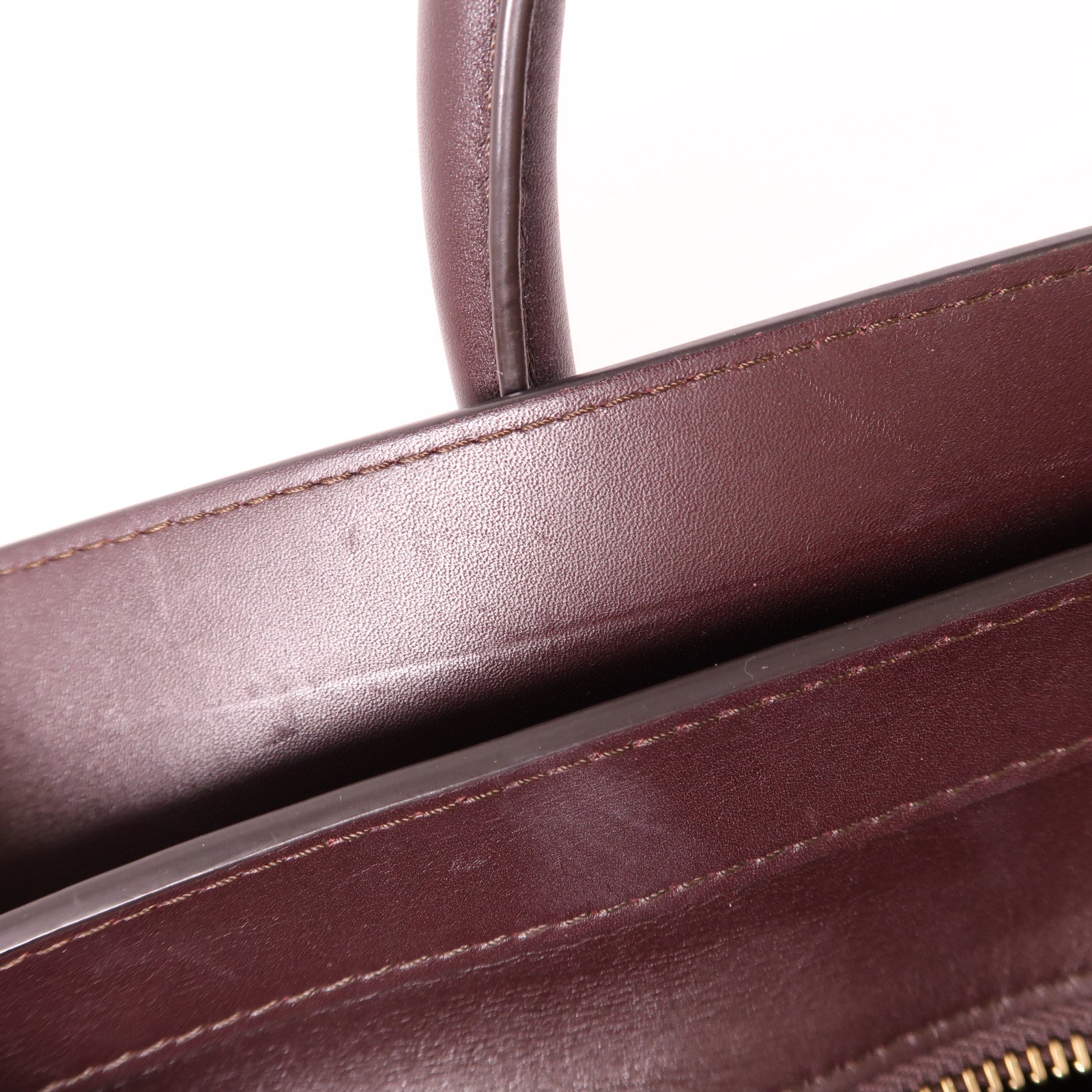 CELINE 牛皮皮革Mini Luggage金扣手挽袋