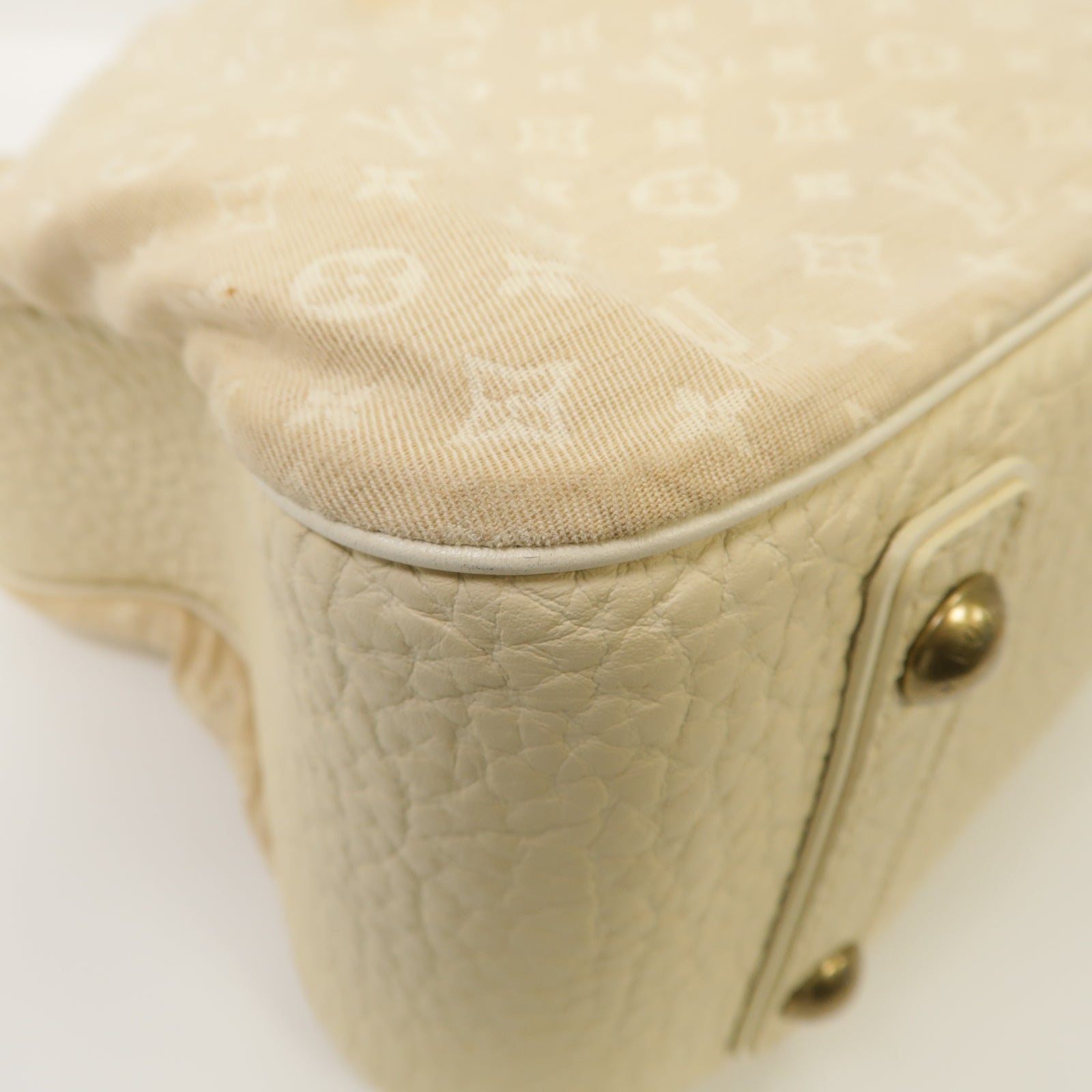 LOUIS VUITTON 【激減優惠】Monogram Mini帆布Trapeze GM金扣手挽袋米色