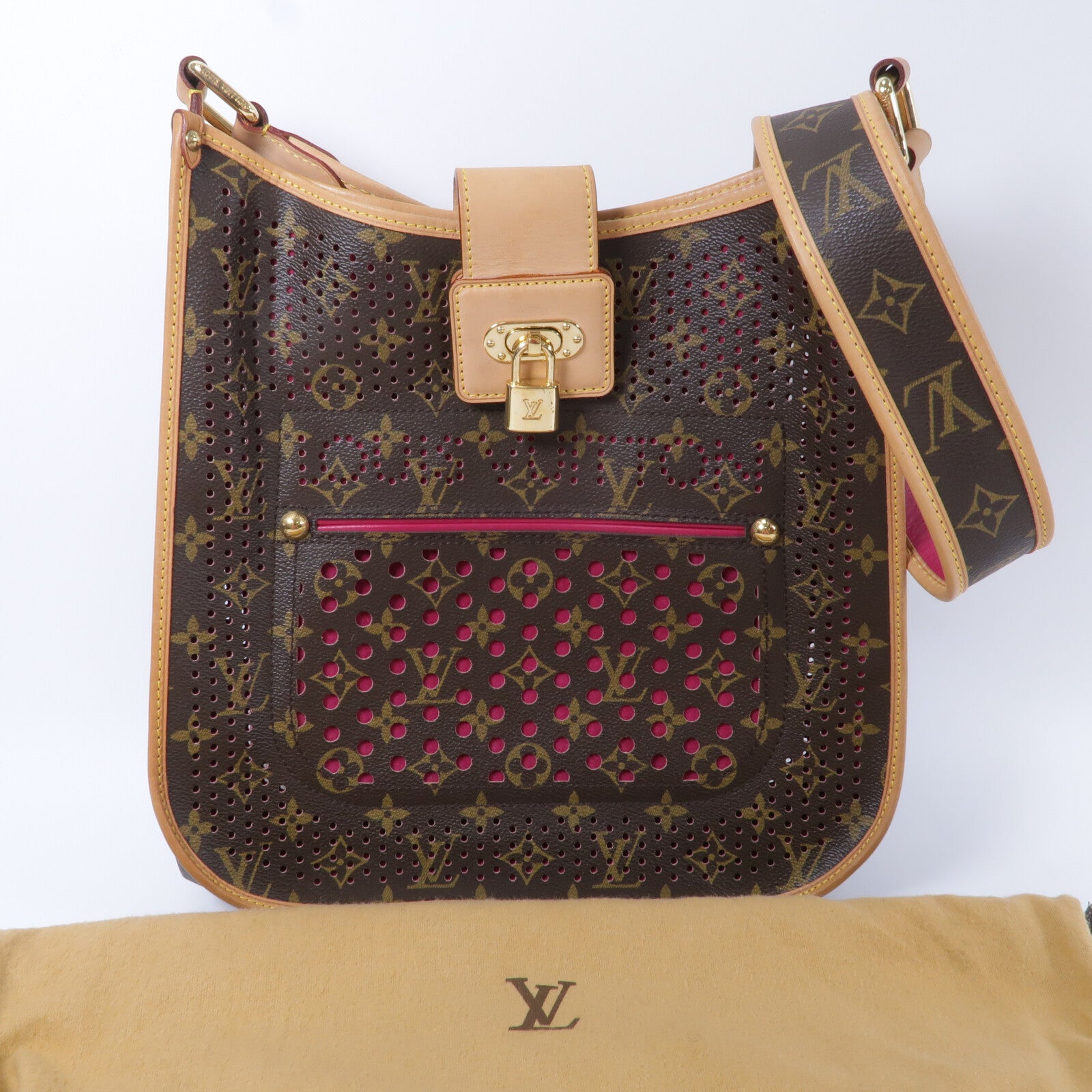 LOUIS VUITTON Monogram Perfo Musette肩背袋