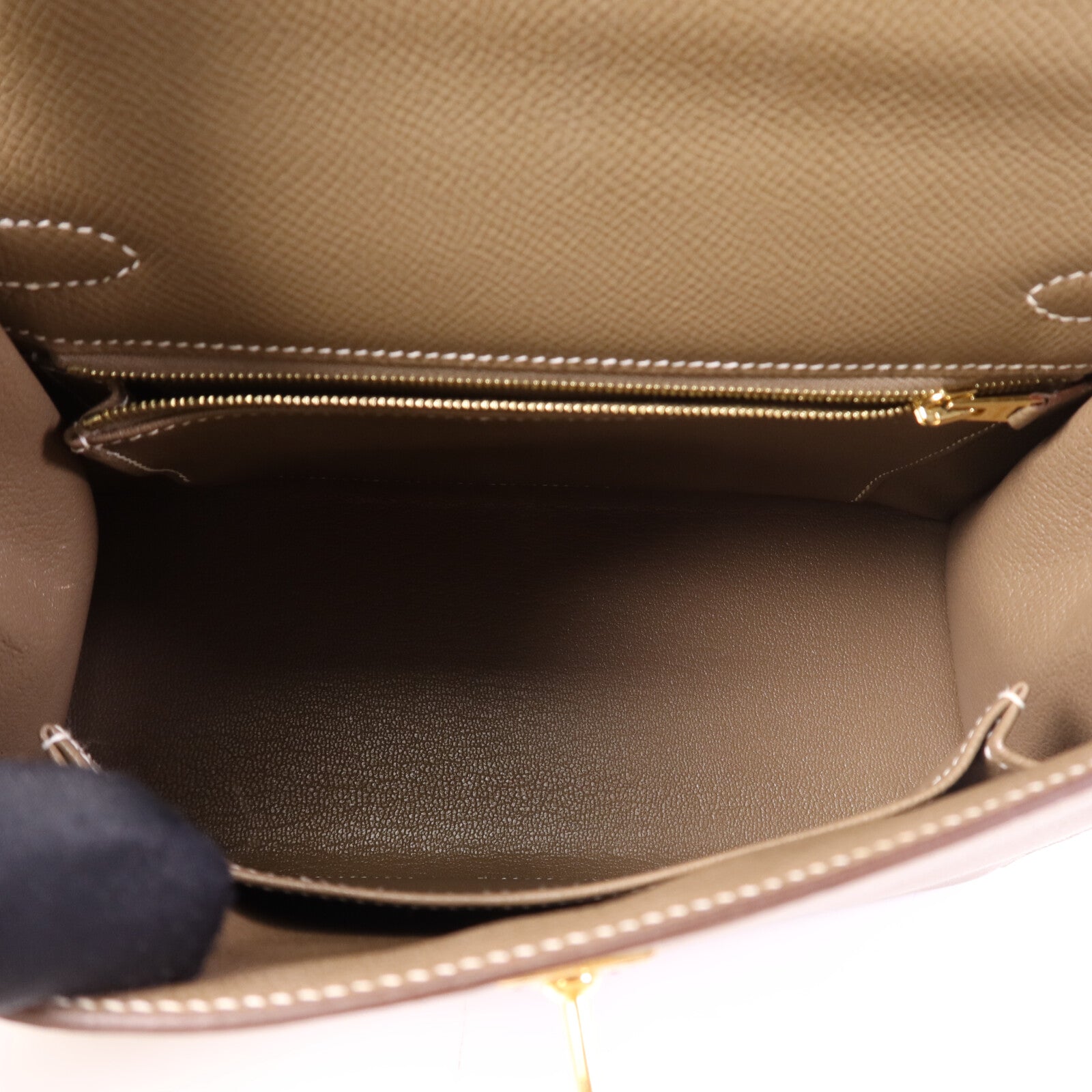 HERMES Epsom皮革Kelly 25金扣手挽肩背兩用袋