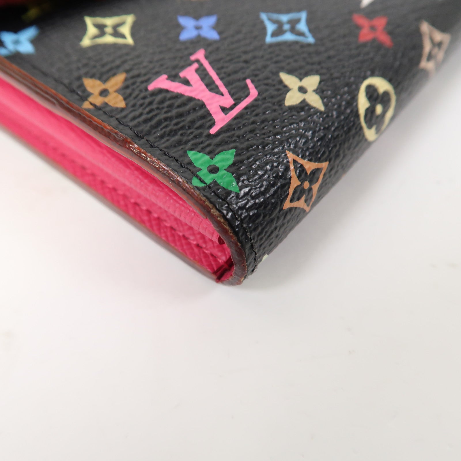 LOUIS VUITTON 【激減優惠】Monogram Multicolore Portefeuille Sarah Long Wallet金扣長錢包黑色