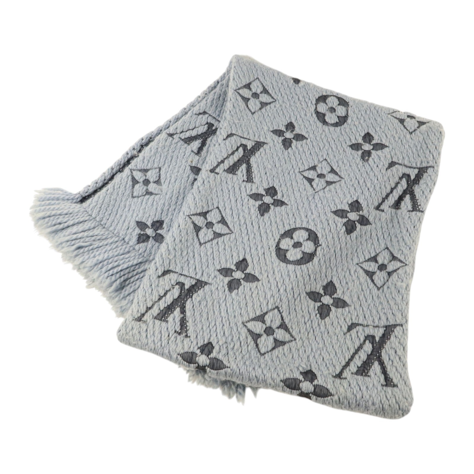 LOUIS VUITTON 羊毛/絲巾Escharp Logomania Muffler圍巾