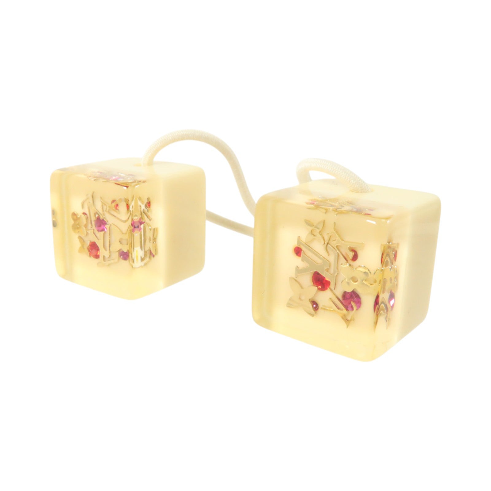 LOUIS VUITTON PVC Hair Cube髮圈
