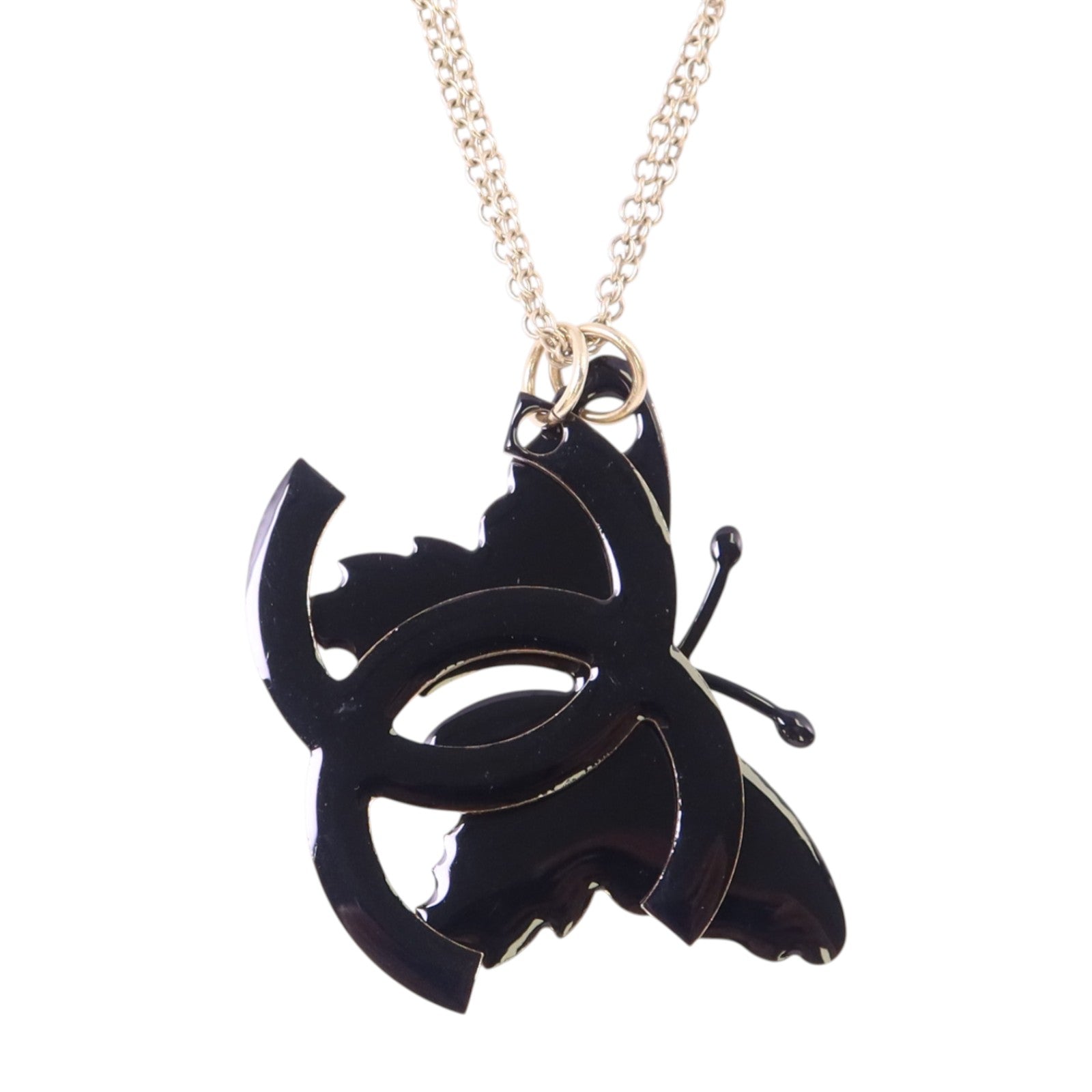 CHANEL 金屬/琺瑯Necklace金扣項鏈