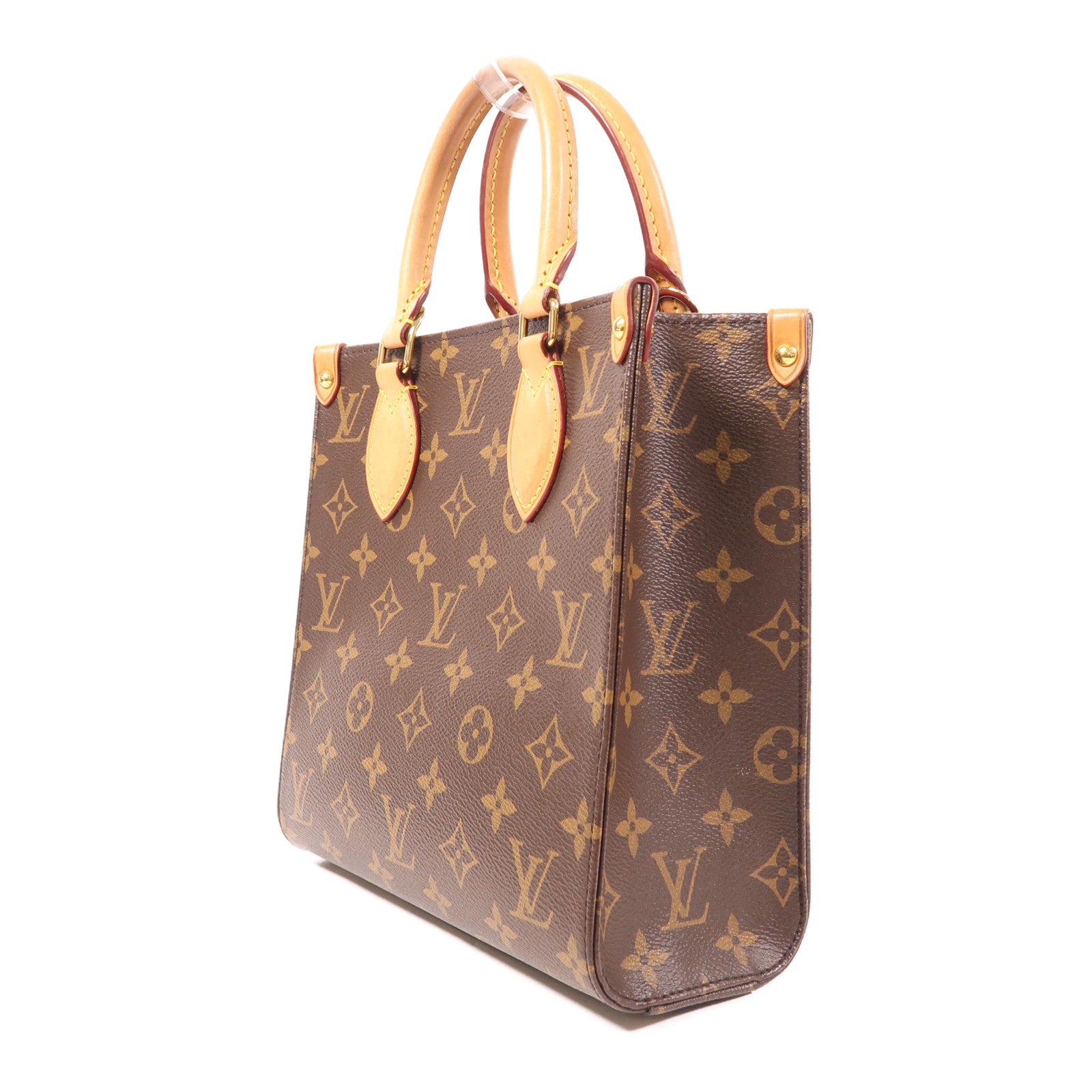 LOUIS VUITTON LV GHW Sac Plat BB 2 Way Shoulder Handbag M45847 Monogram Brown