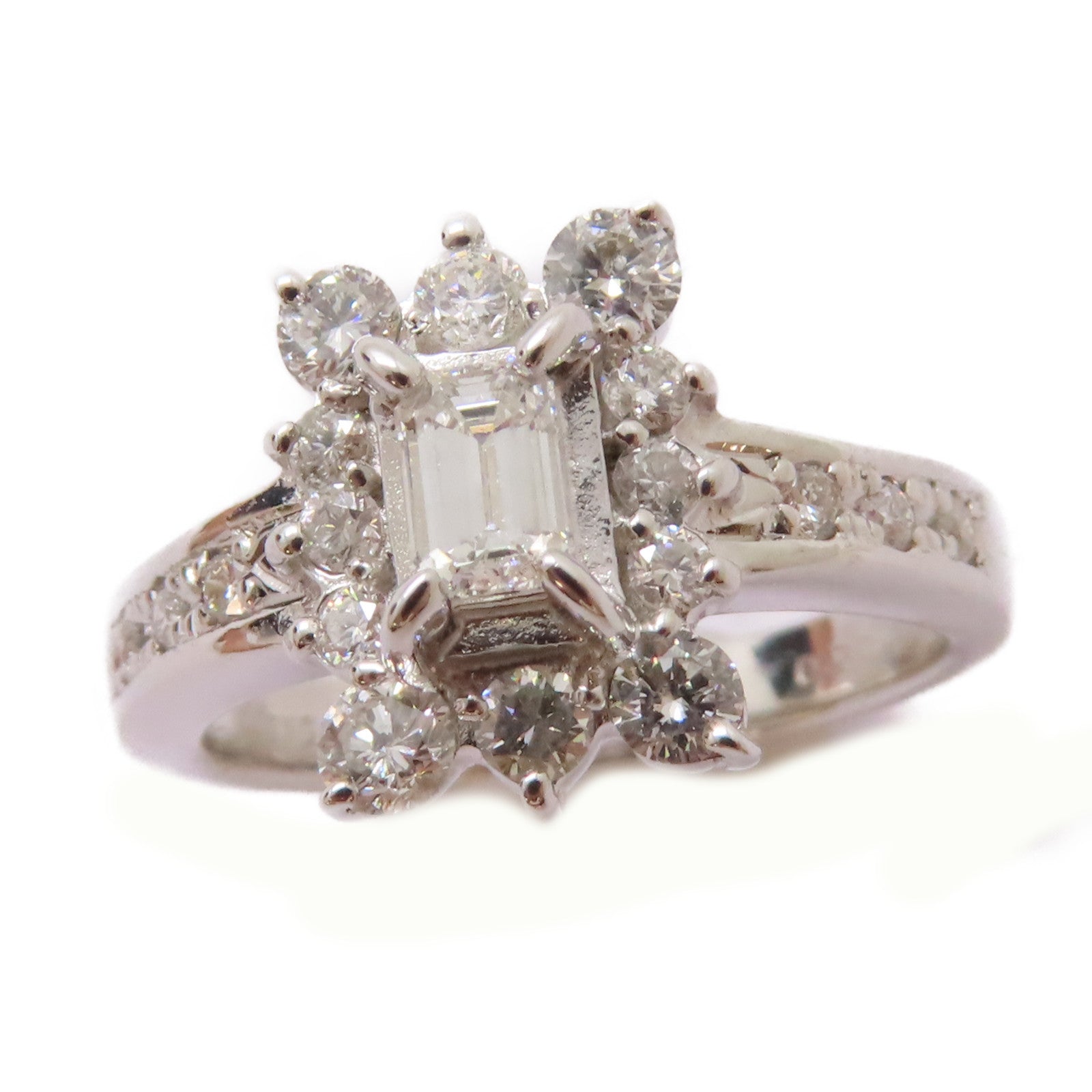 JEWELRY 【激減優惠】18K白金0.5ct鑽石/0.2ct鑽石Diamond Ring戒指US#5.25