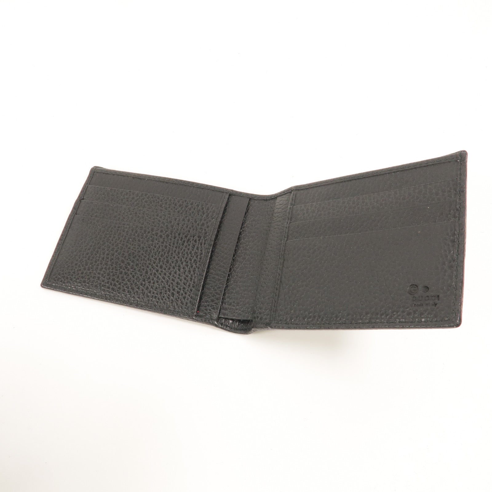 GUCCI 尼龍/牛皮皮革GG Bifold Wallet錢包