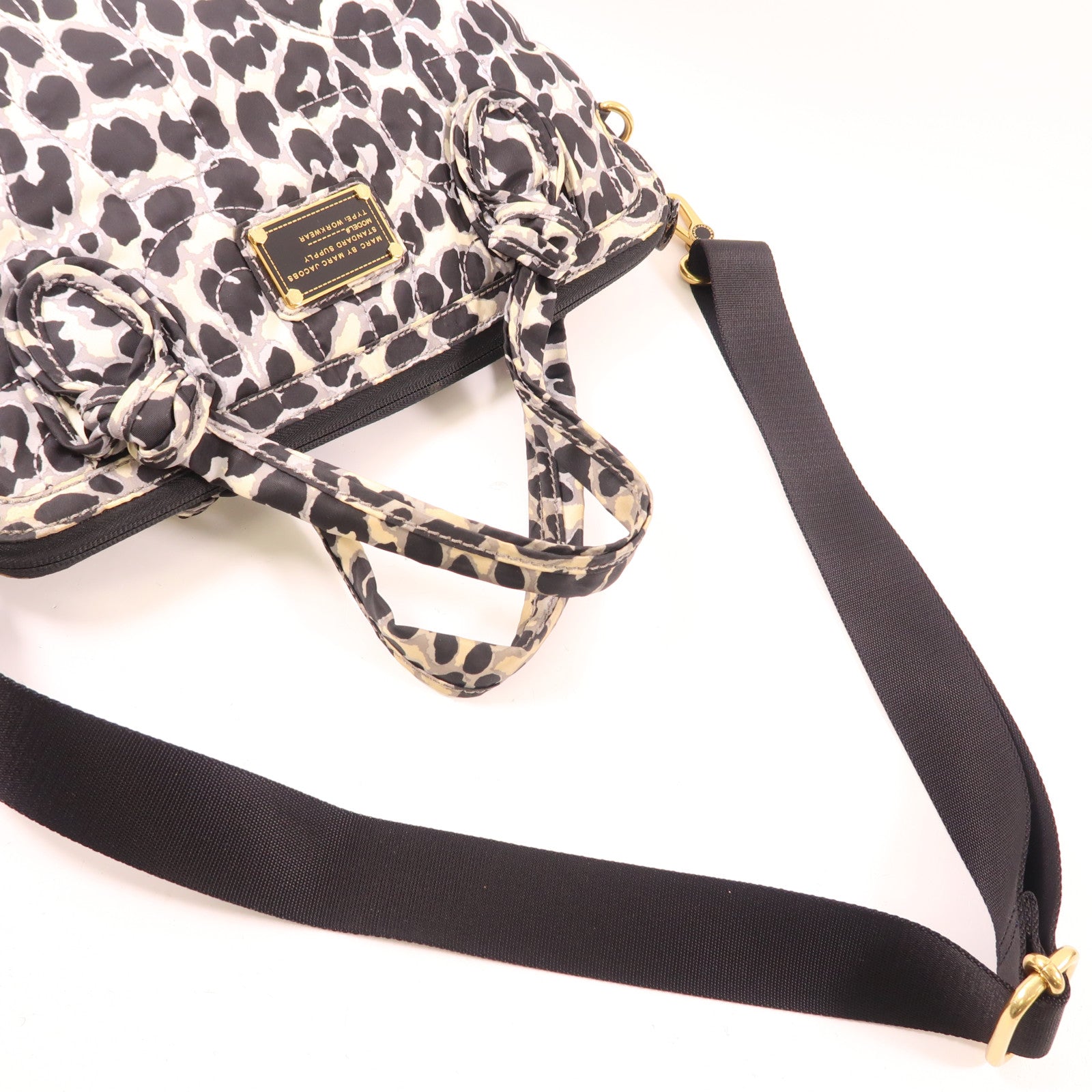 MARC BY MARC JACOBS 尼龍2 Way Shoulder金扣手挽肩背兩用袋