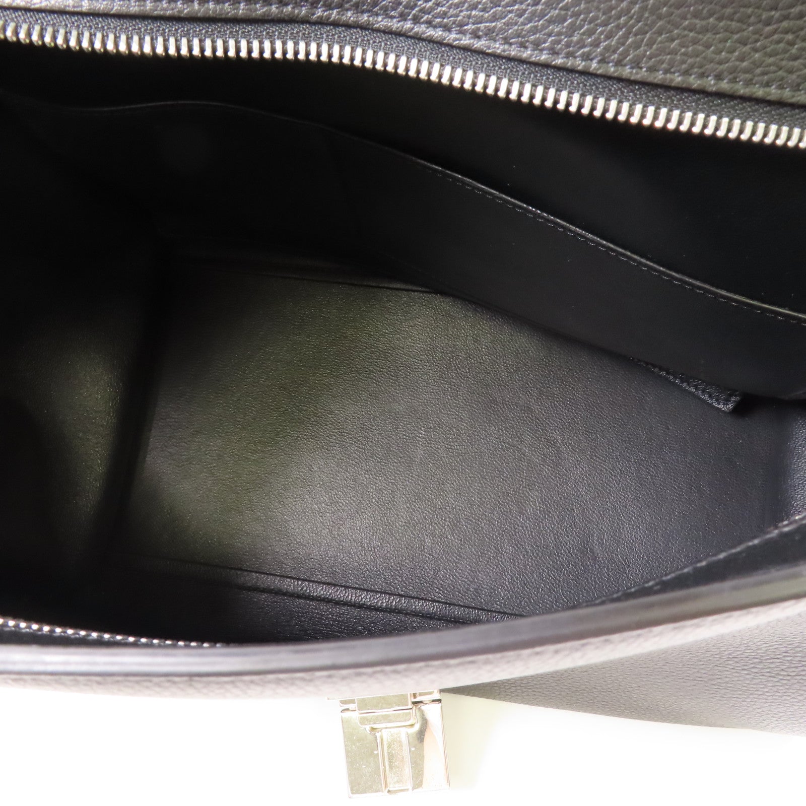 CELINE 牛皮皮革Trapeze銀扣手挽肩背兩用袋