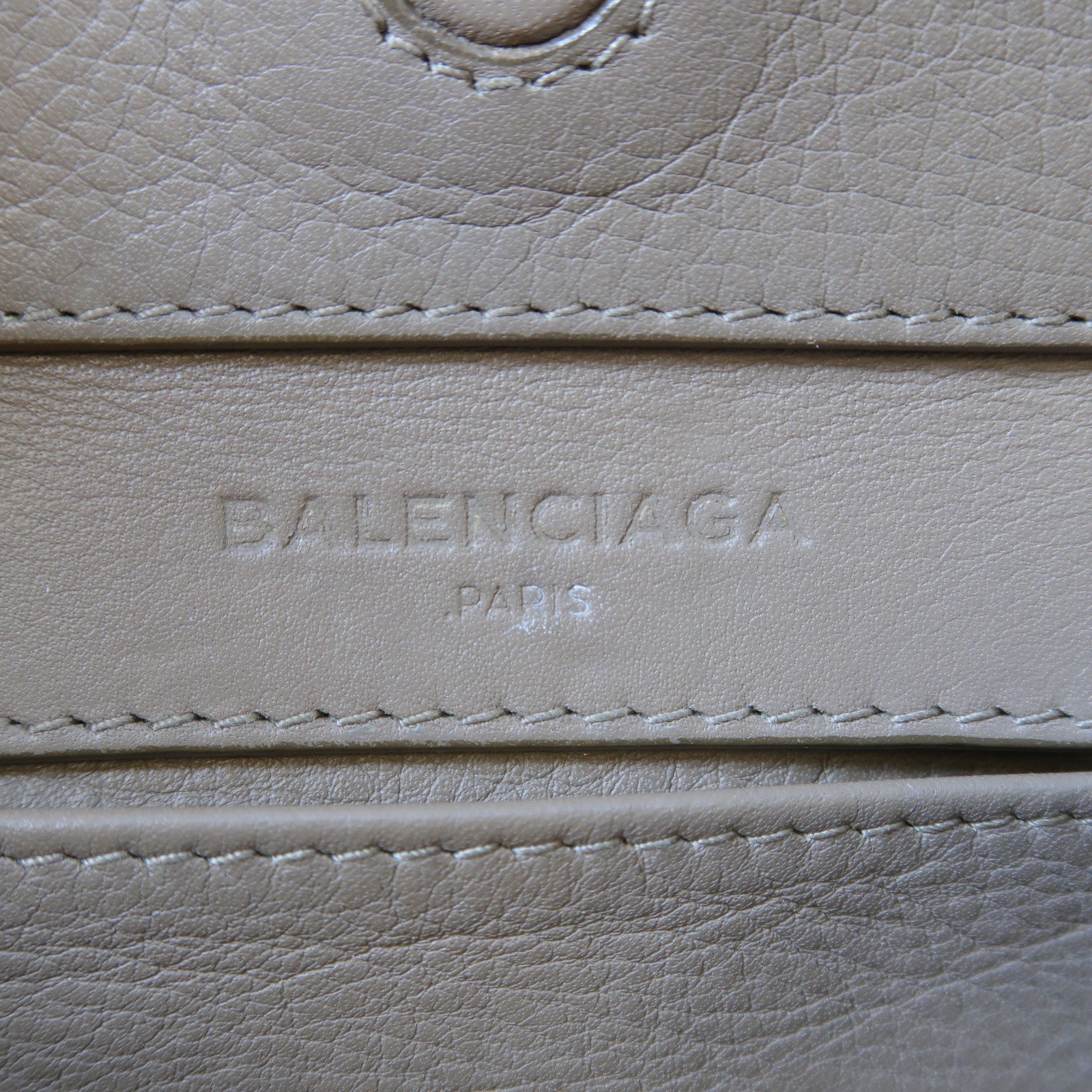 BALENCIAGA 【激減優惠】羊皮皮革Mini Papier銀扣手挽肩背兩用袋啡色