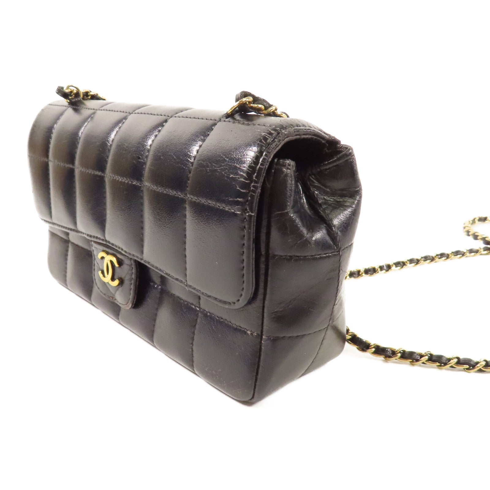 CHANEL 【激減優惠】牛皮皮革Shoulder Bag金扣鏈帶肩背袋