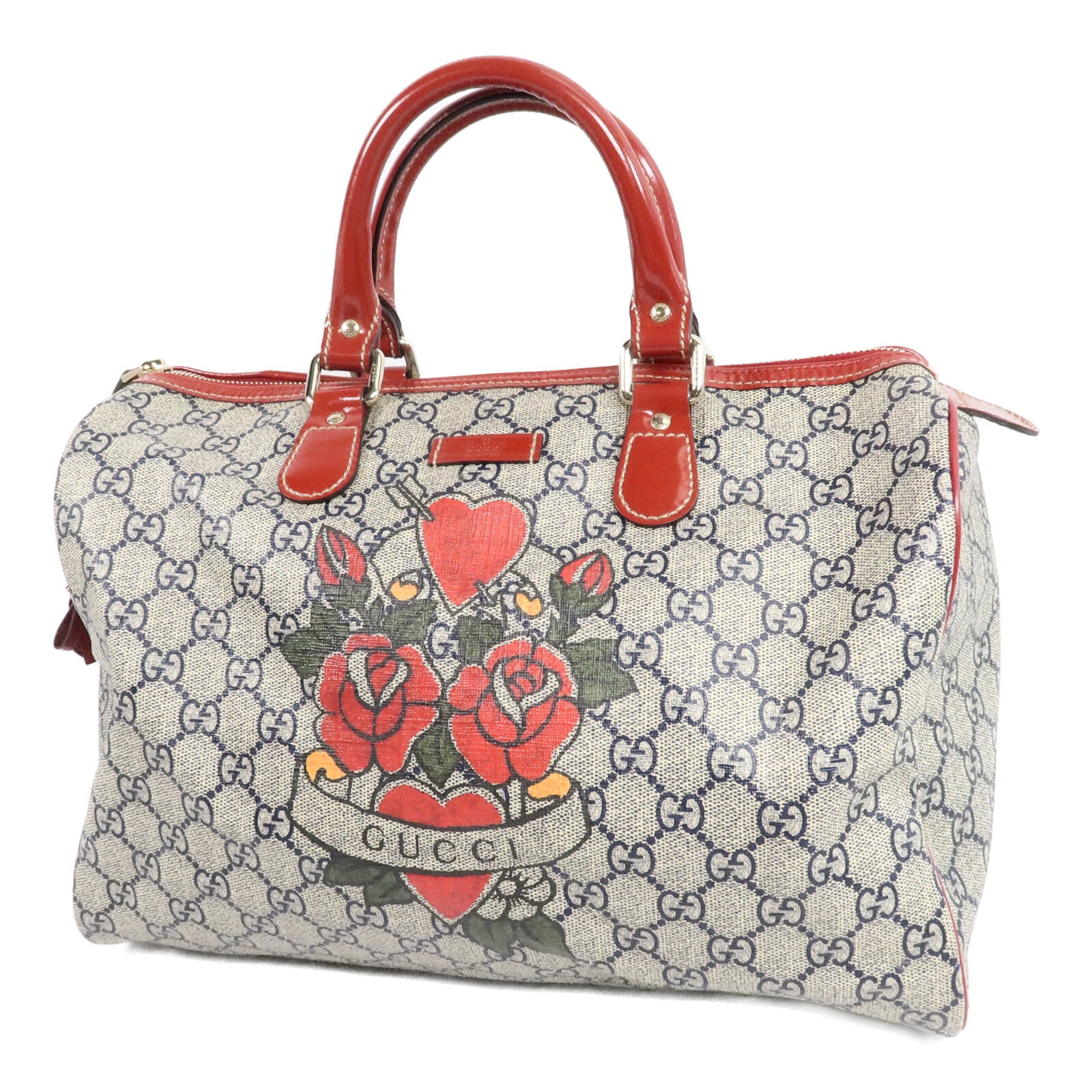 GUCCI 塗層帆布Boston Bag手挽袋