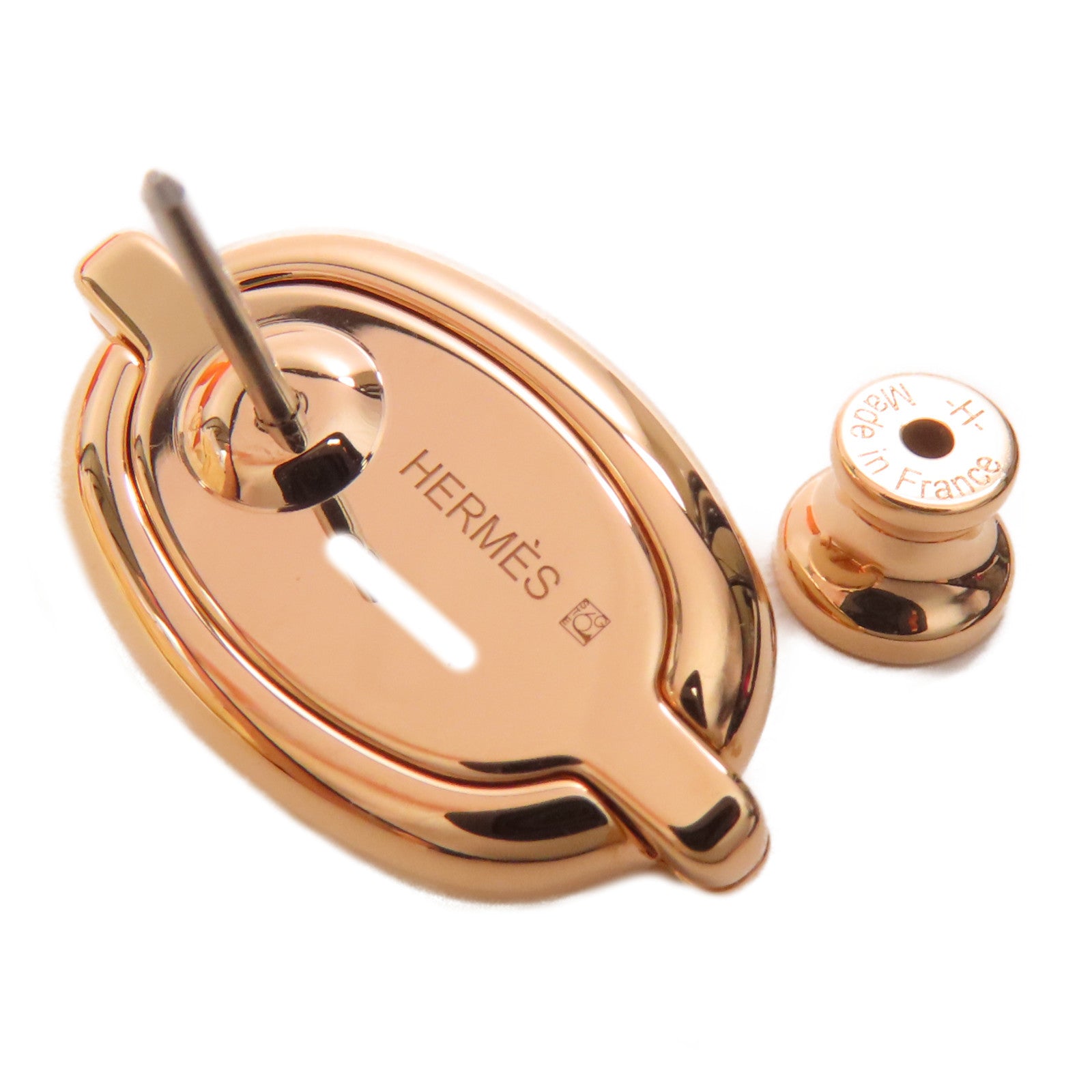 HERMES 【激減優惠】金屬Mini Maillon耳環