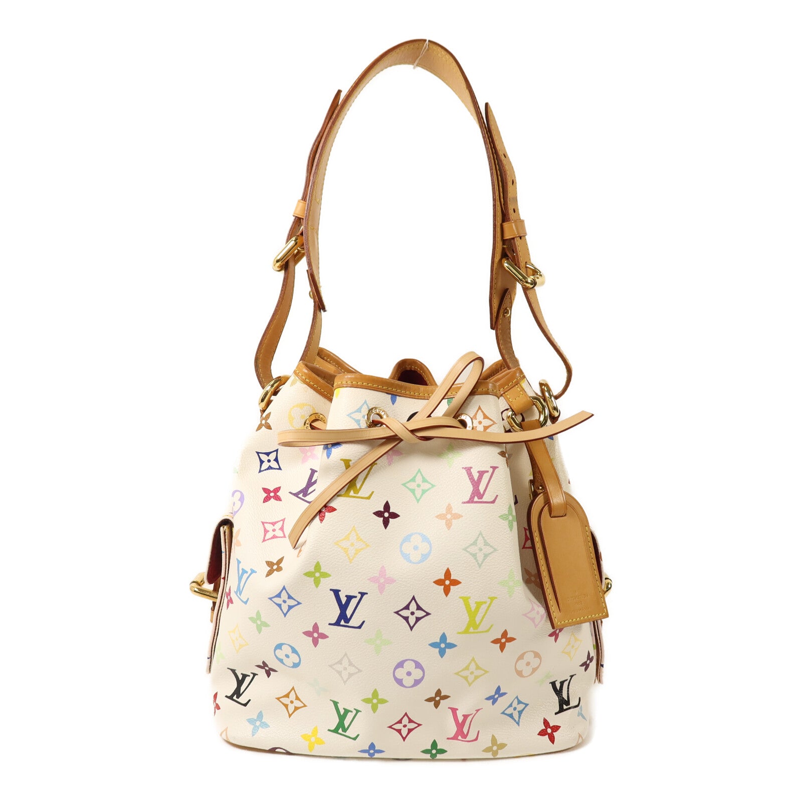 LOUIS VUITTON Monogram Multicolore Petit Noe金扣肩背袋