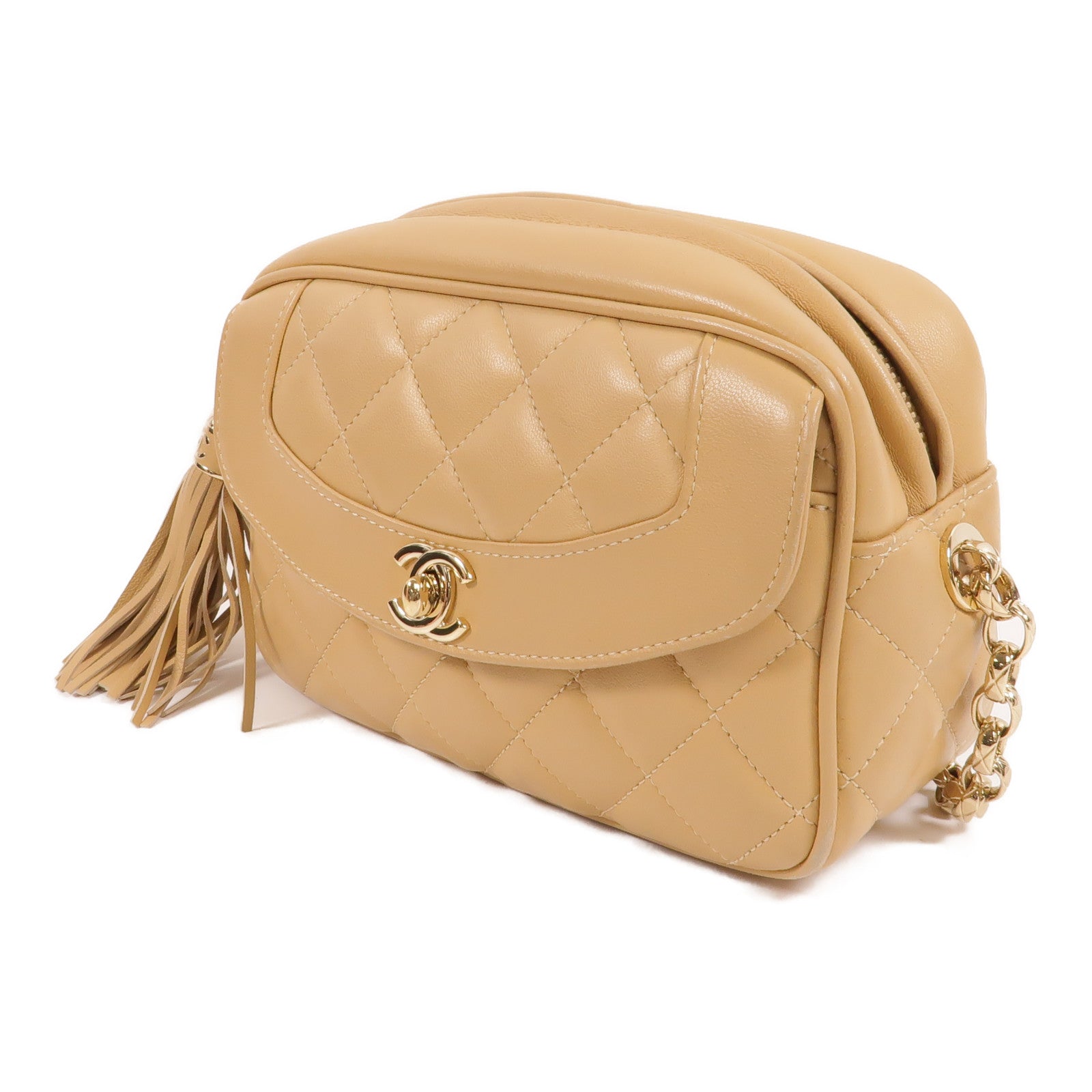 CHANEL 羊皮皮革Camera Bag肩背袋