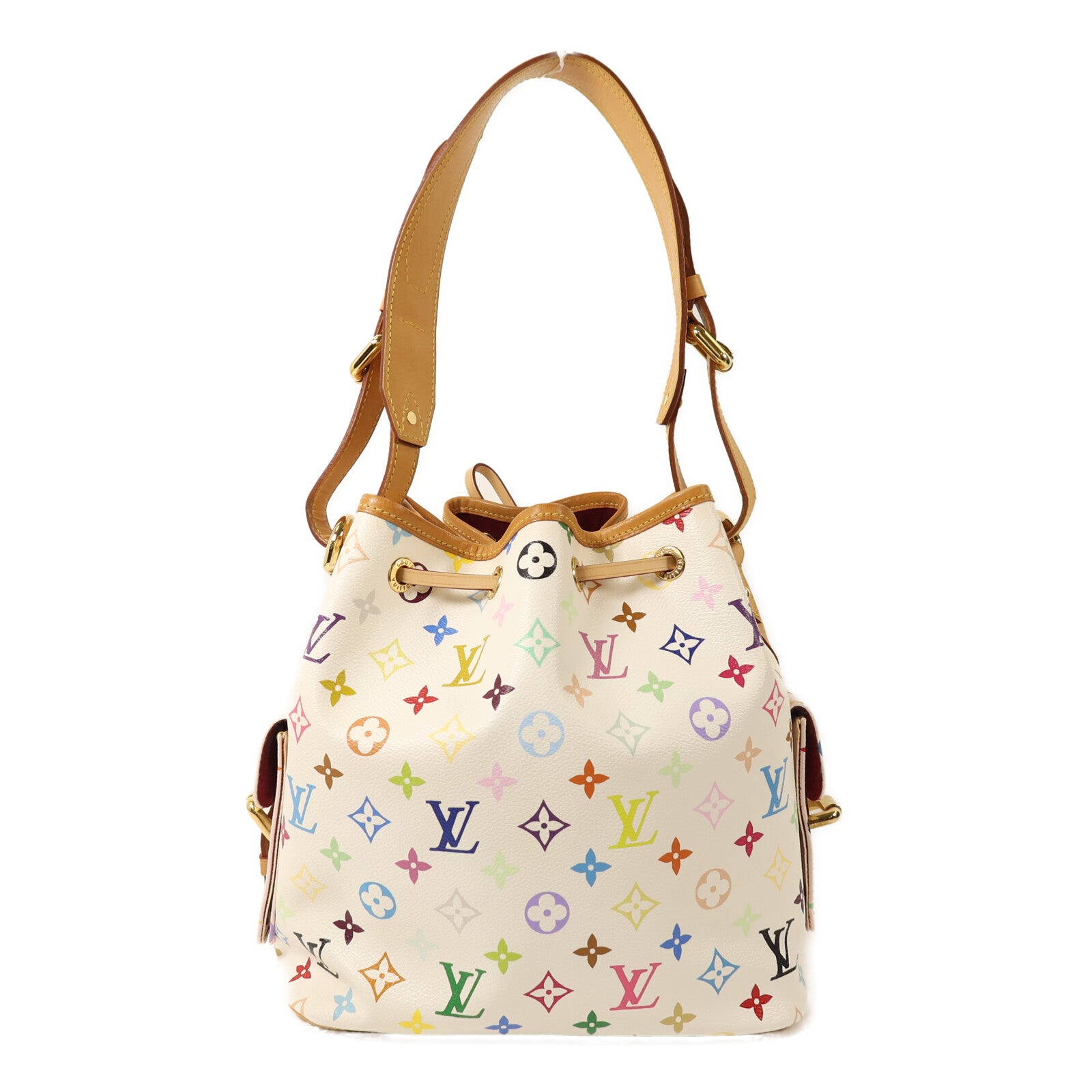 LOUIS VUITTON Monogram Multicolore Petit Noe金扣肩背袋