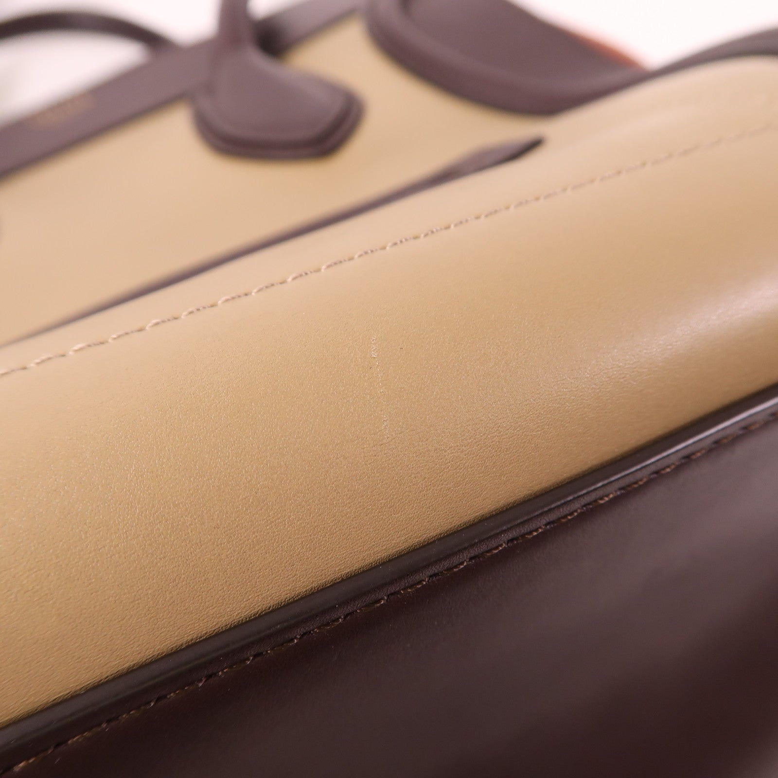 CELINE 牛皮皮革Mini Luggage金扣手挽袋