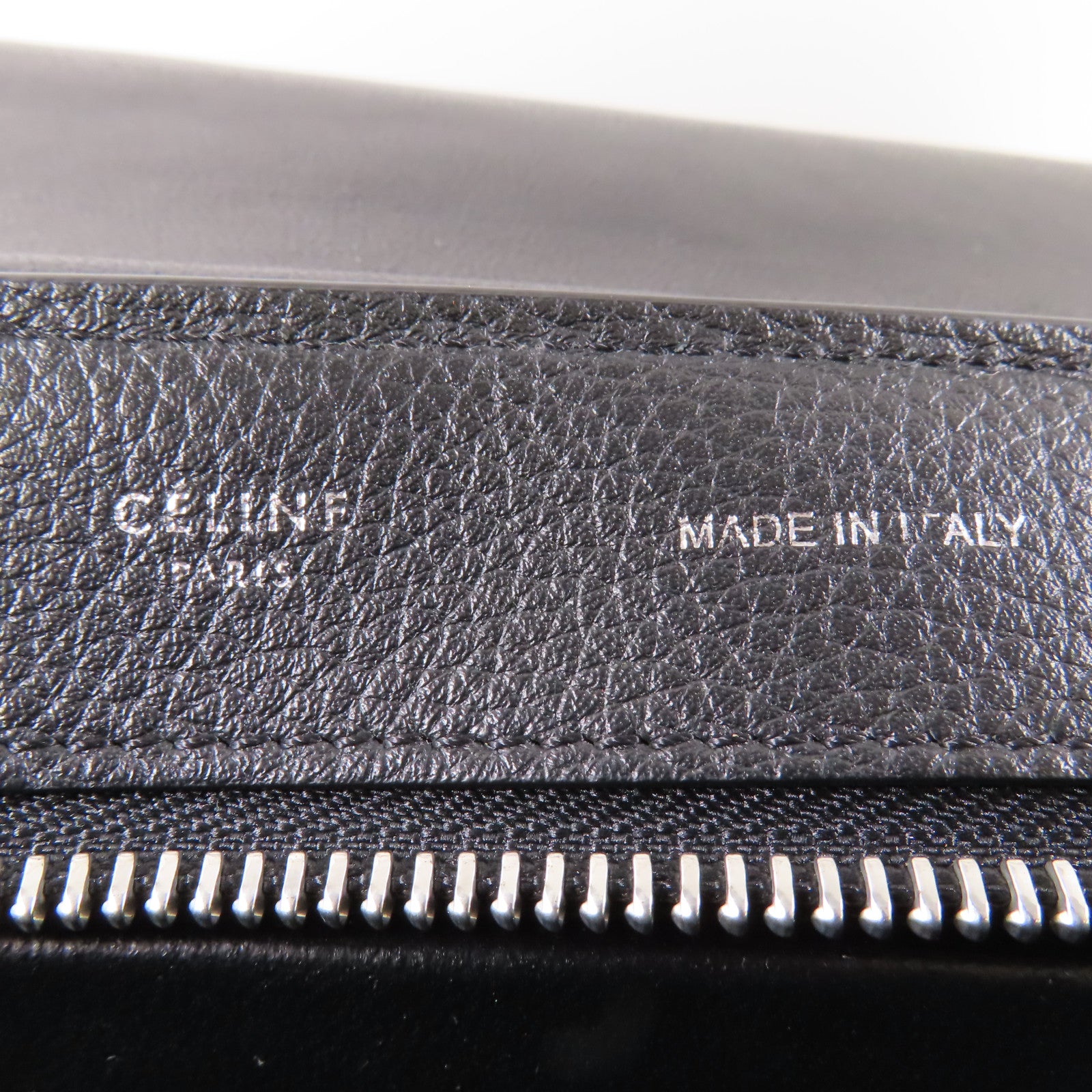 CELINE 牛皮皮革Trapeze銀扣手挽肩背兩用袋