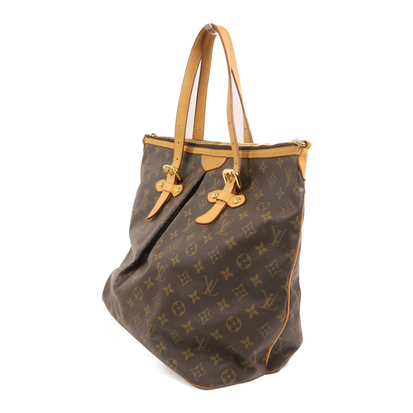 LOUIS VUITTON Monogram Palermo GM金扣手挽肩背兩用袋