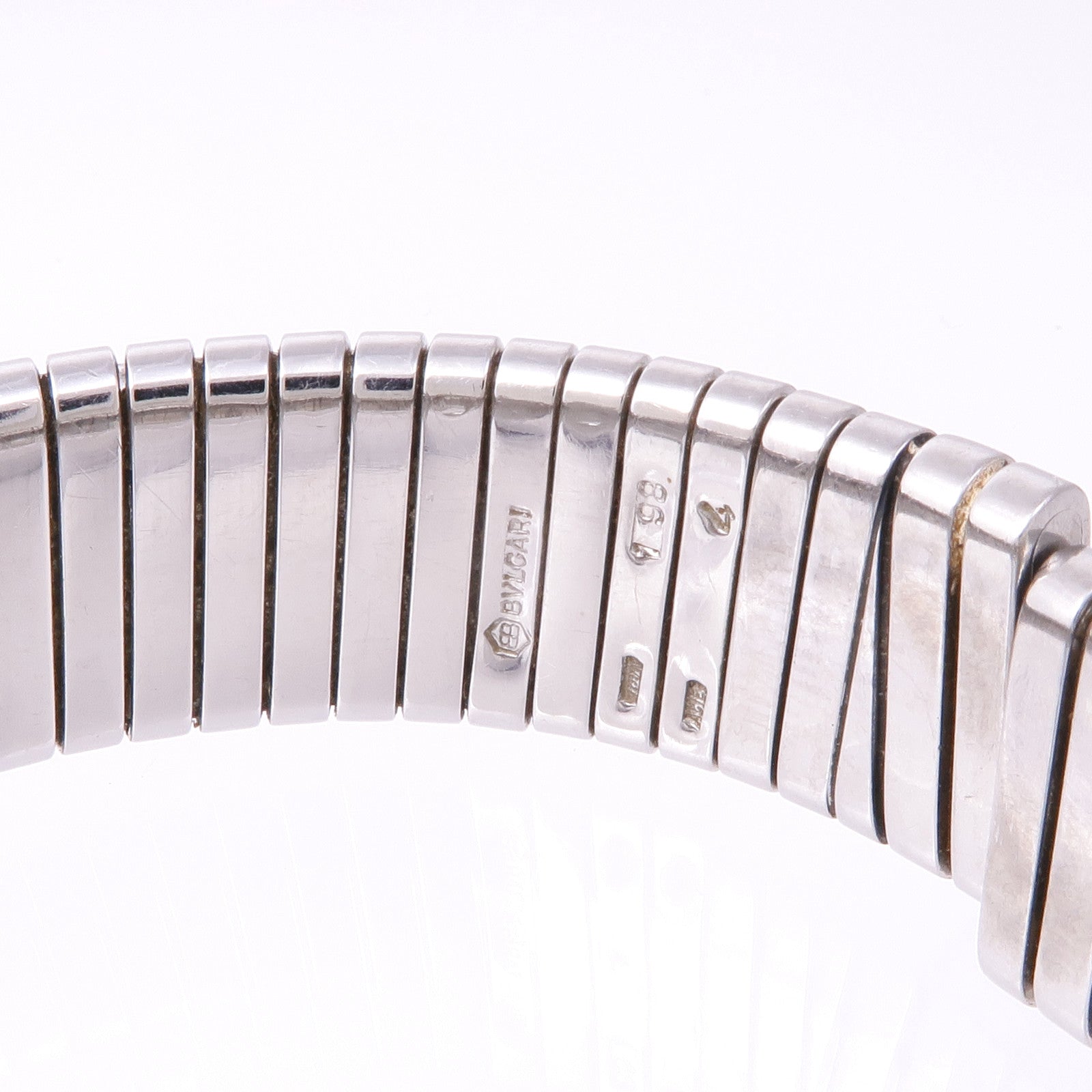 BVLGARI Tubogas BB232TS Quartz Watch Stainless Steel  Black