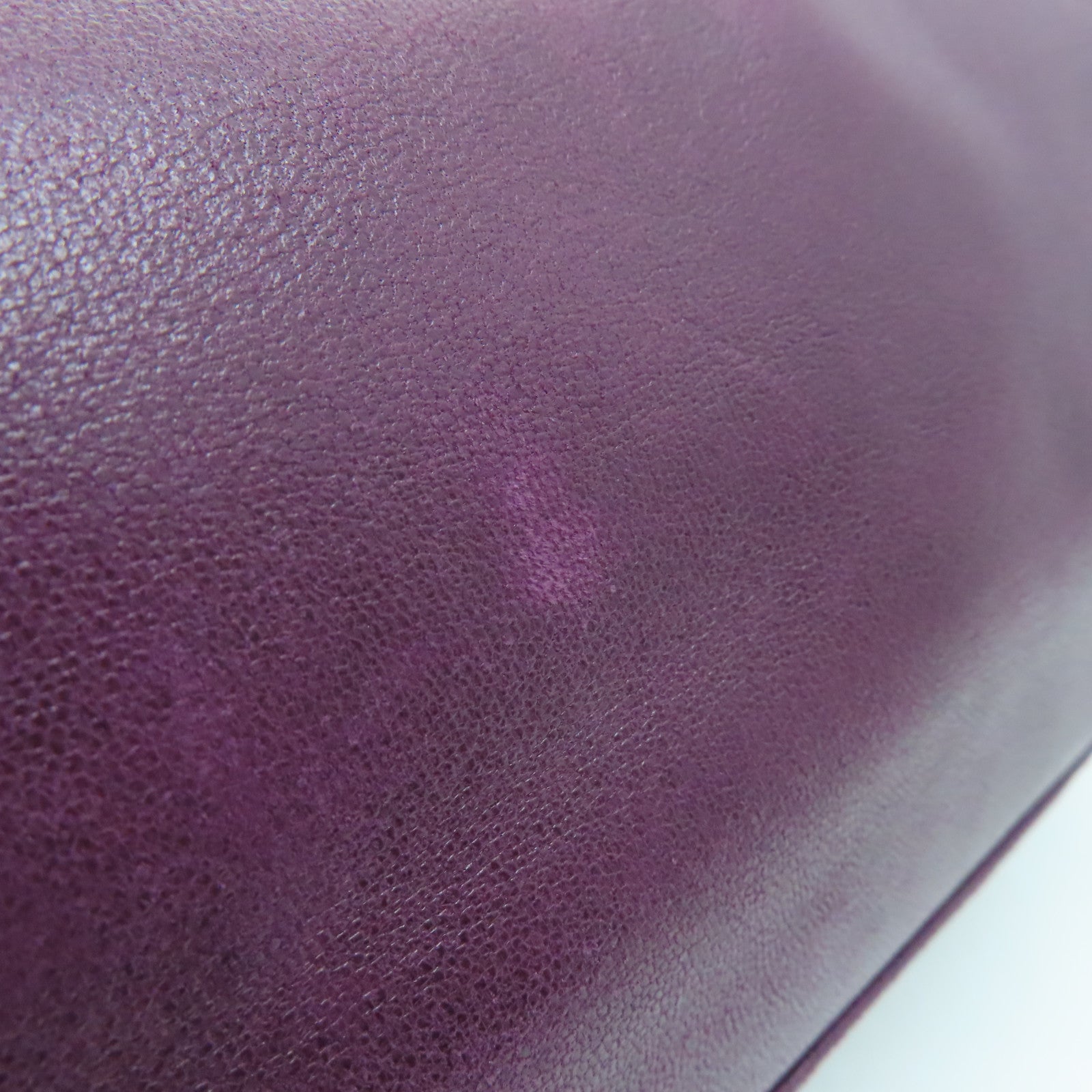 CHANEL sheepskin leather Shoulder Bag silver buckle chain shoulder bag purple