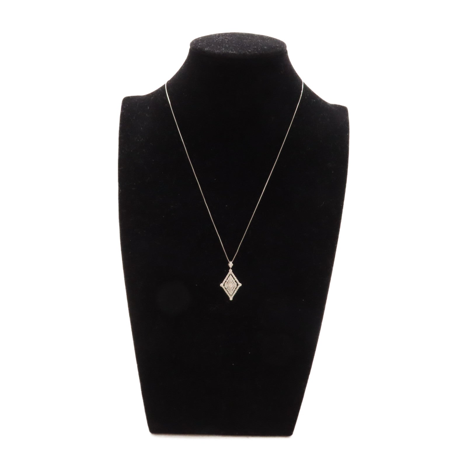 JEWELRY 【激減優惠】PT900鉑金/18K白金/1ct鑽石Diamond Necklace項鏈
