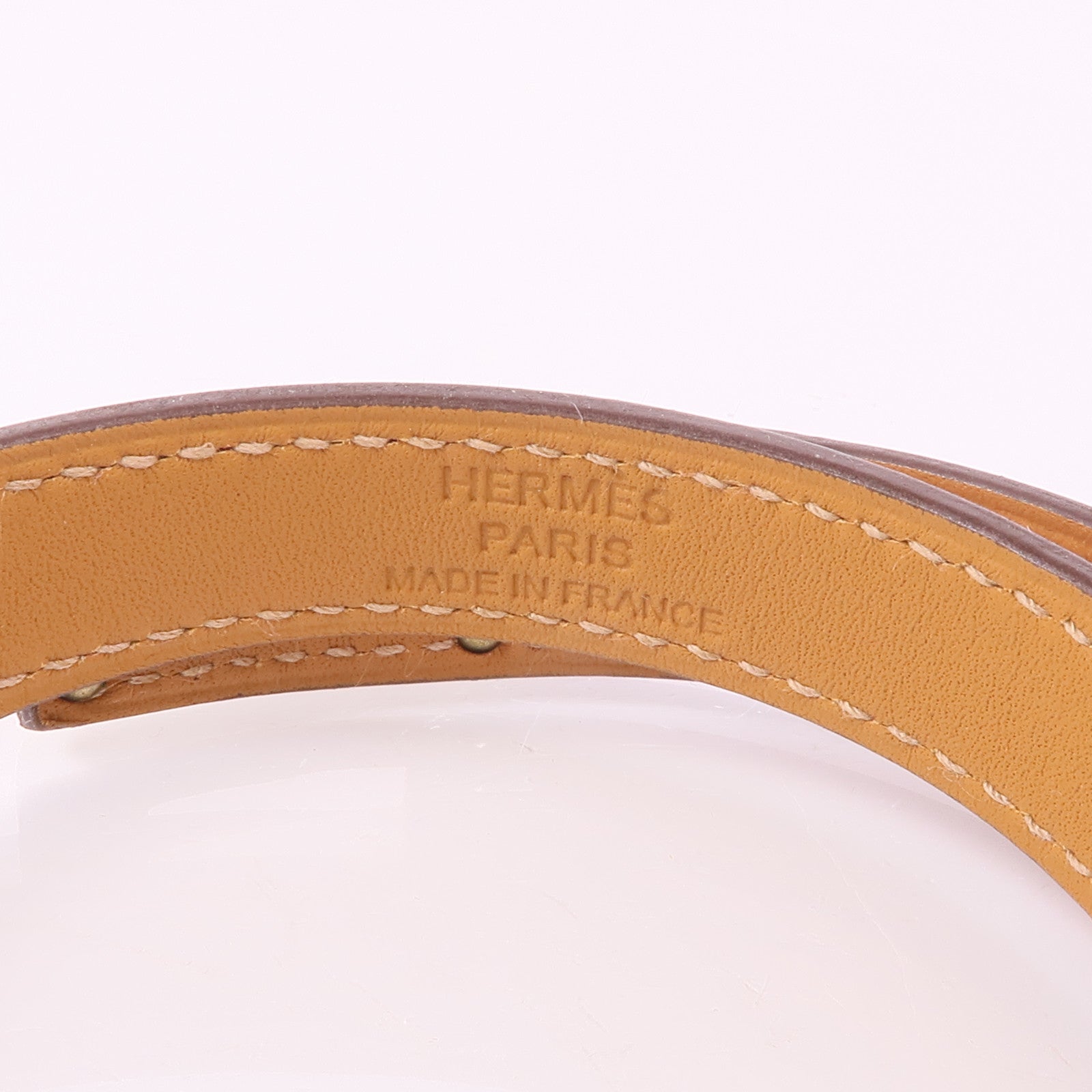 HERMES Swift皮革Kelly Double Tour金扣手帶Magnolia
