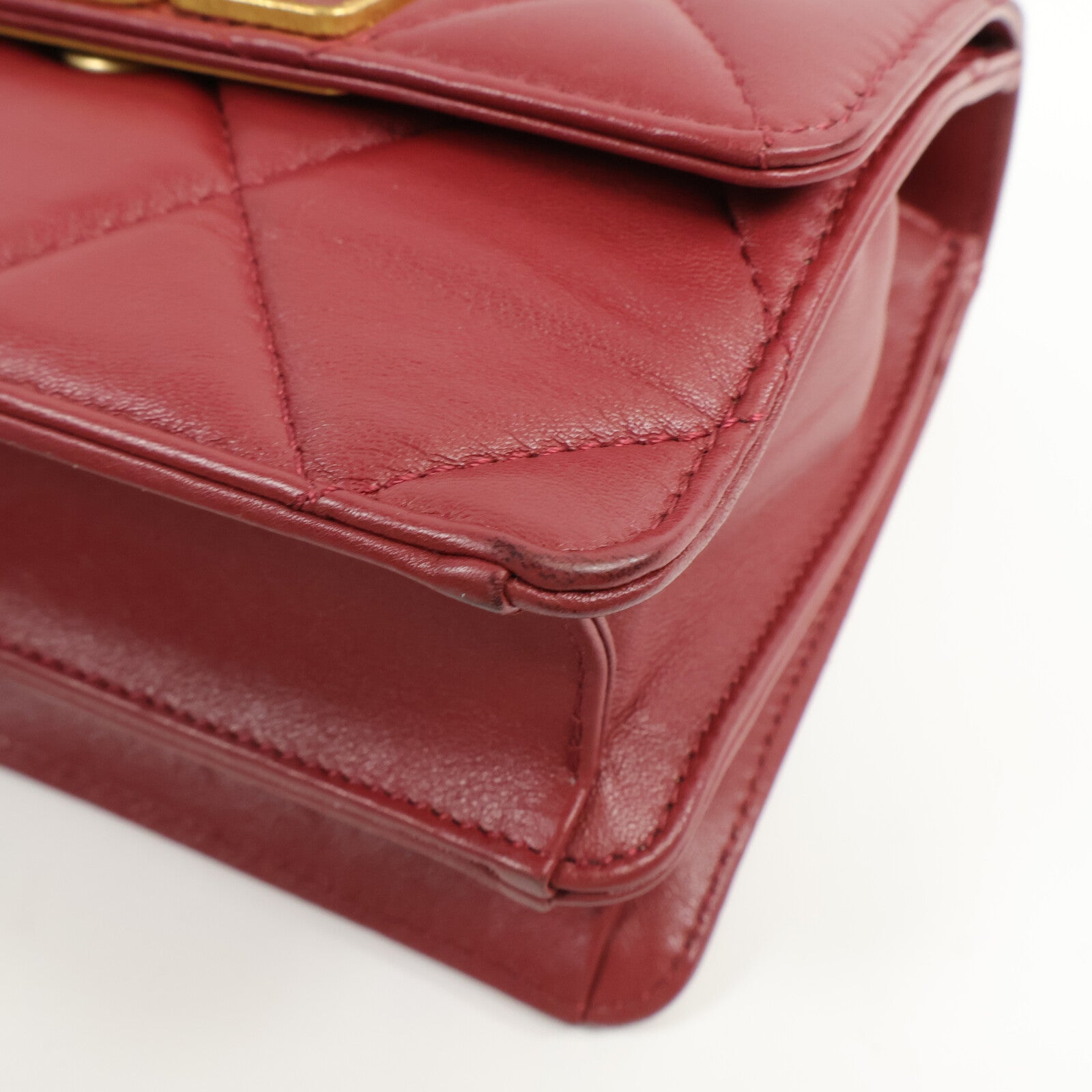CHANEL 羊皮皮革Chain Shoulder Bag鏈帶肩背袋