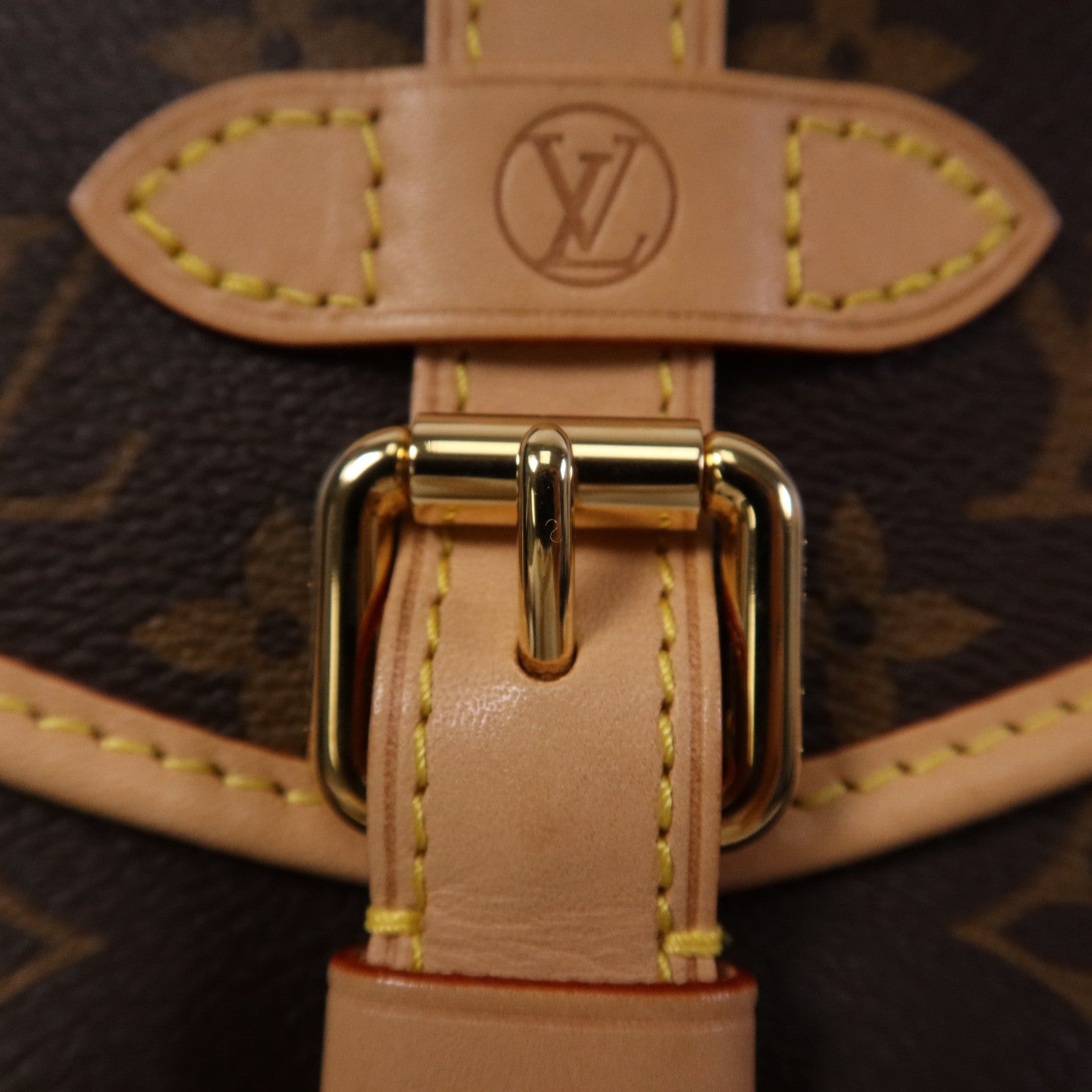 LOUIS VUITTON Monogram Saumur BB金扣手挽肩背兩用袋