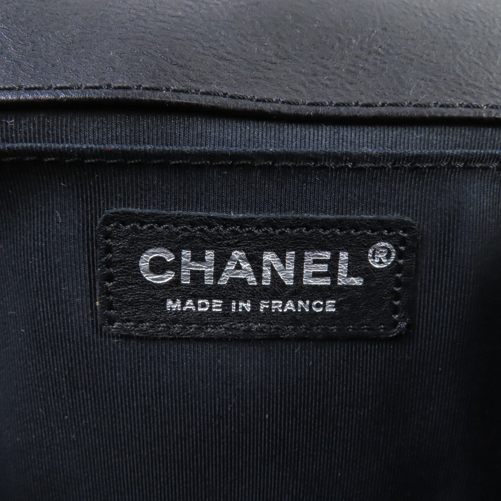 CHANEL 【激減優惠】菱格牛皮皮革Le Boy 25 Chain Shoulder Bag銀扣鏈帶肩背袋黑色