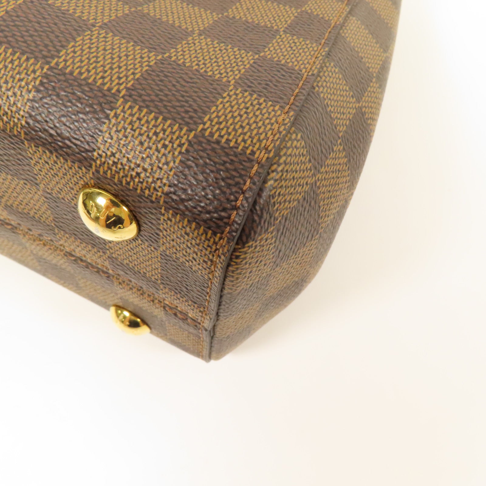 LOUIS VUITTON Damier Bond Street Magnolia金扣手挽肩背兩用袋