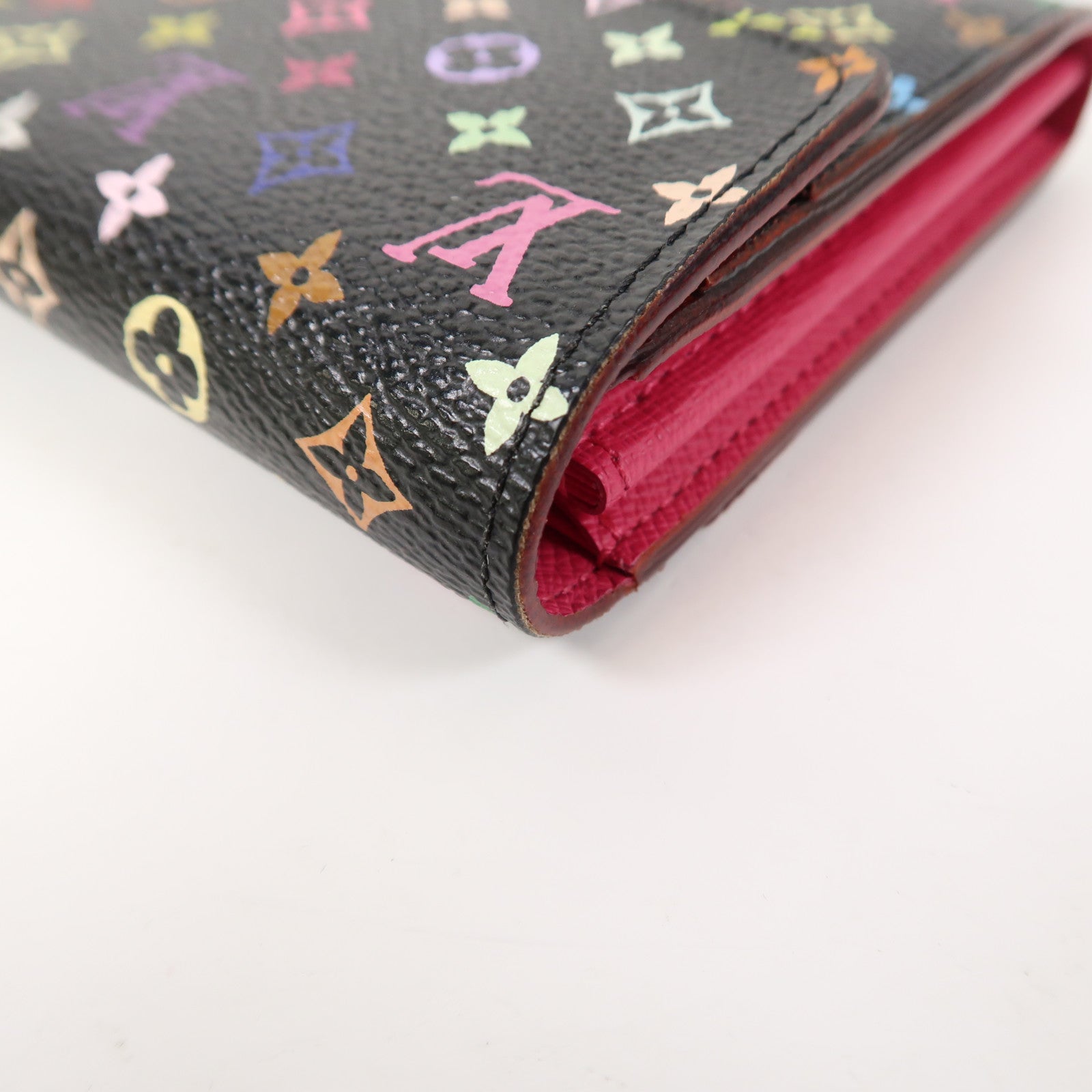 LOUIS VUITTON 【激減優惠】Monogram Multicolore Portefeuille Sarah Long Wallet金扣長錢包黑色