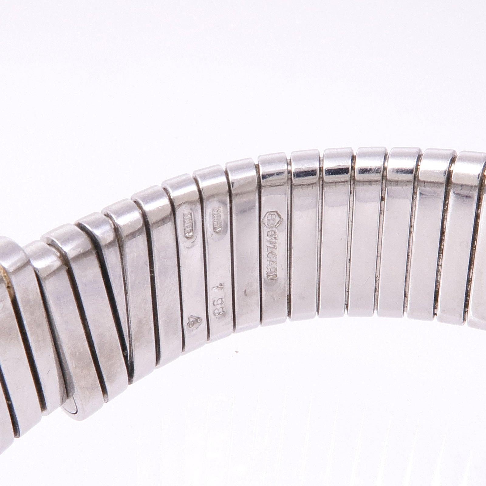 BVLGARI Tubogas BB232TS Quartz Watch Stainless Steel  Black