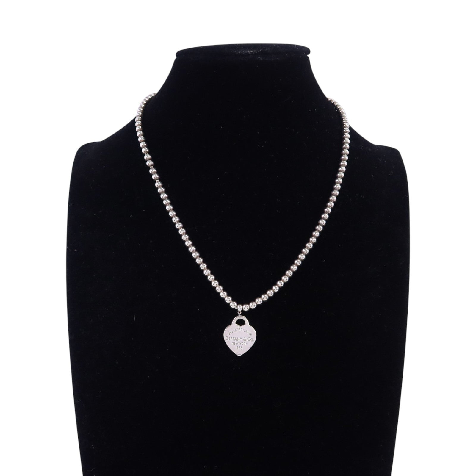 TIFFANY＆CO 925純銀Heart Necklcae銀扣項鏈
