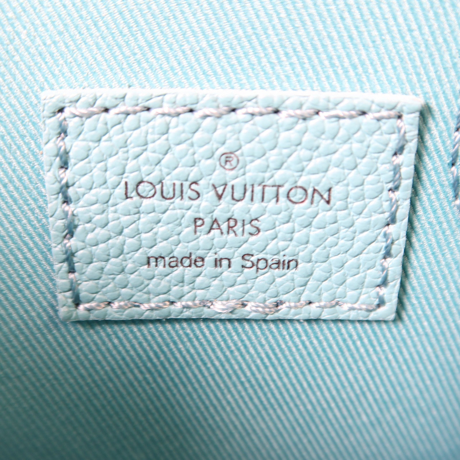 LOUIS VUITTON Damier Checkerboard Sac Plat XS銀扣手挽肩背兩用袋綠色/白色