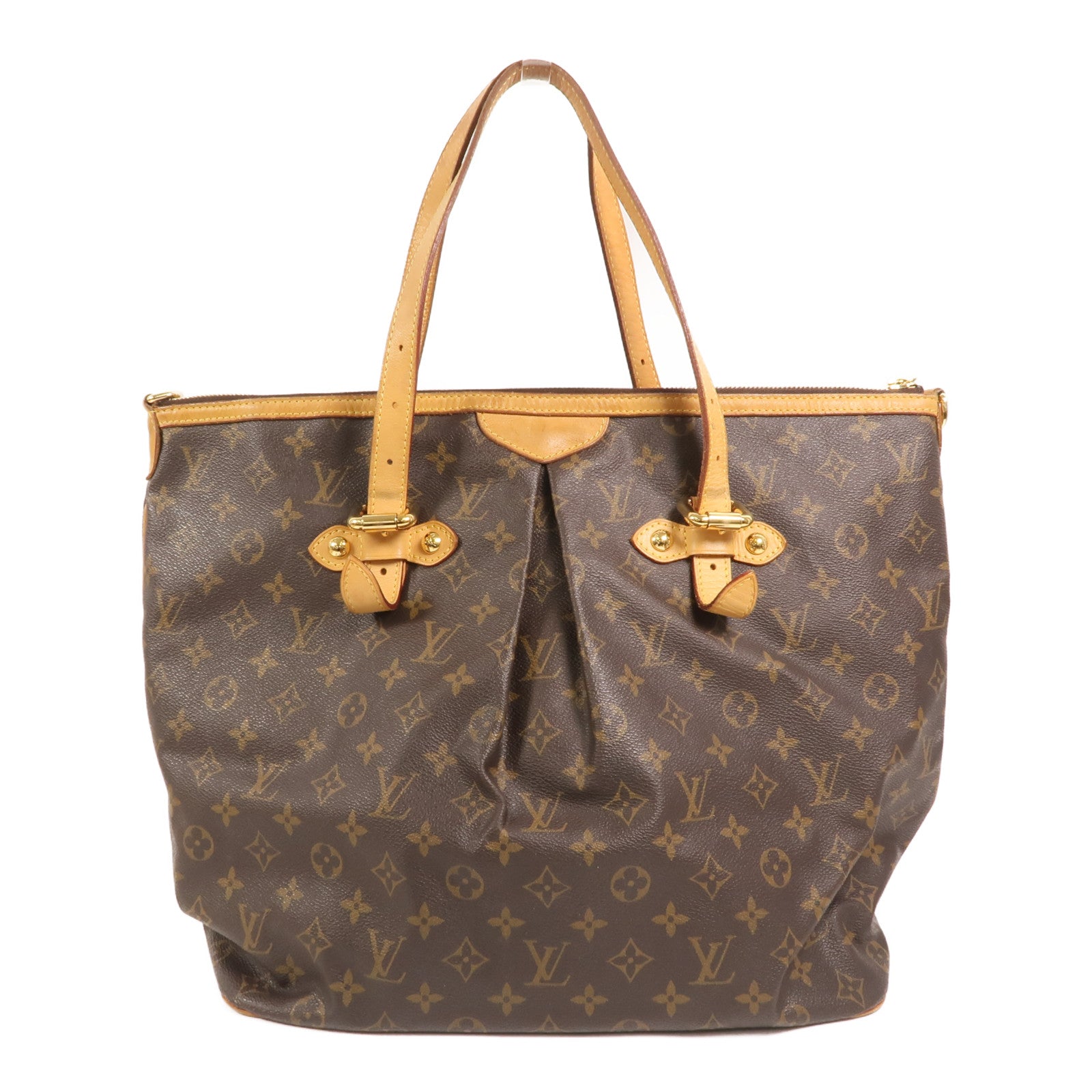 LOUIS VUITTON Monogram Palermo GM金扣手挽肩背兩用袋
