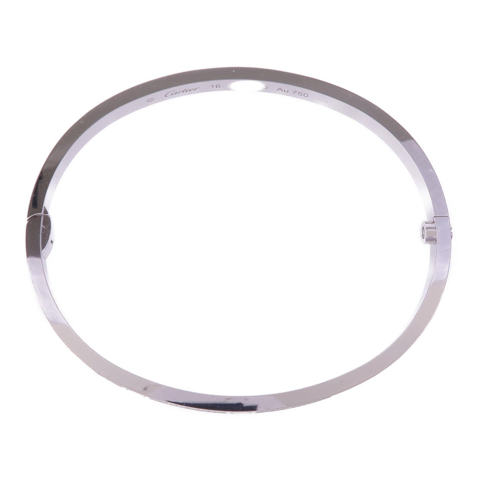 CARTIER 18K白金Love Bracelet Small Model Full DiamondsDiamond Bracelet鑽石手鐲Caritier#16