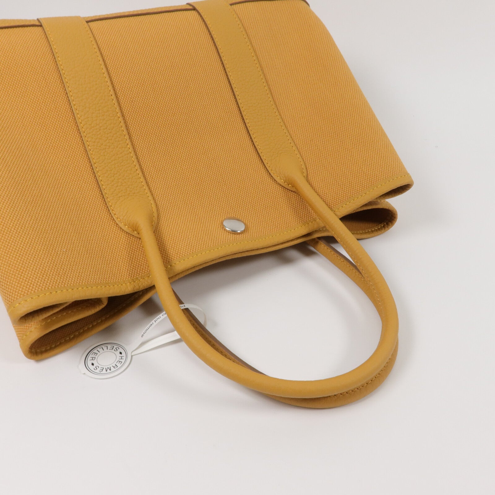 HERMES 帆布Garden Party TPM手挽袋Naturel Sable
